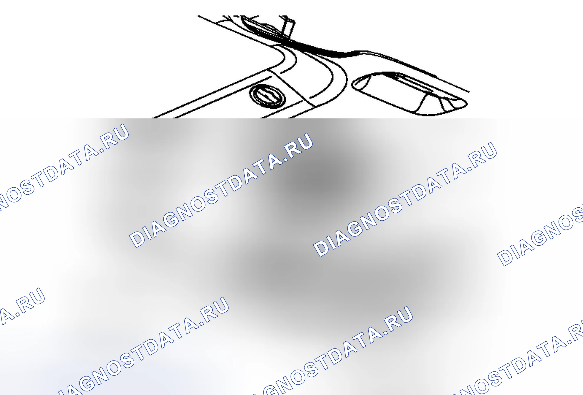Рис. 240: Замена задней консоли крыши (без RPO C3u). GMC Acadia I рестайлинг