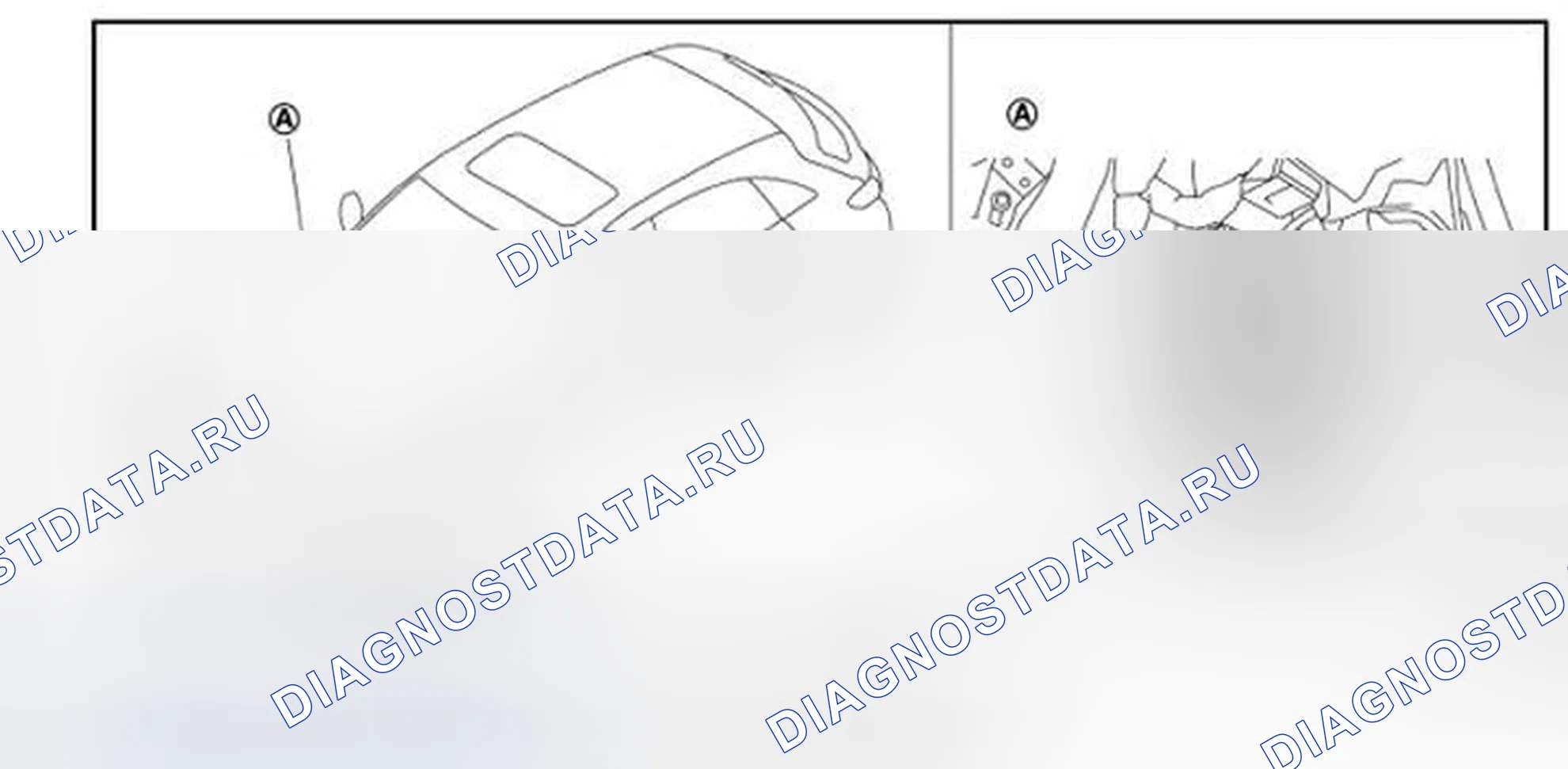 Рис. 8: Расположение компонентов. Infiniti FX35 II