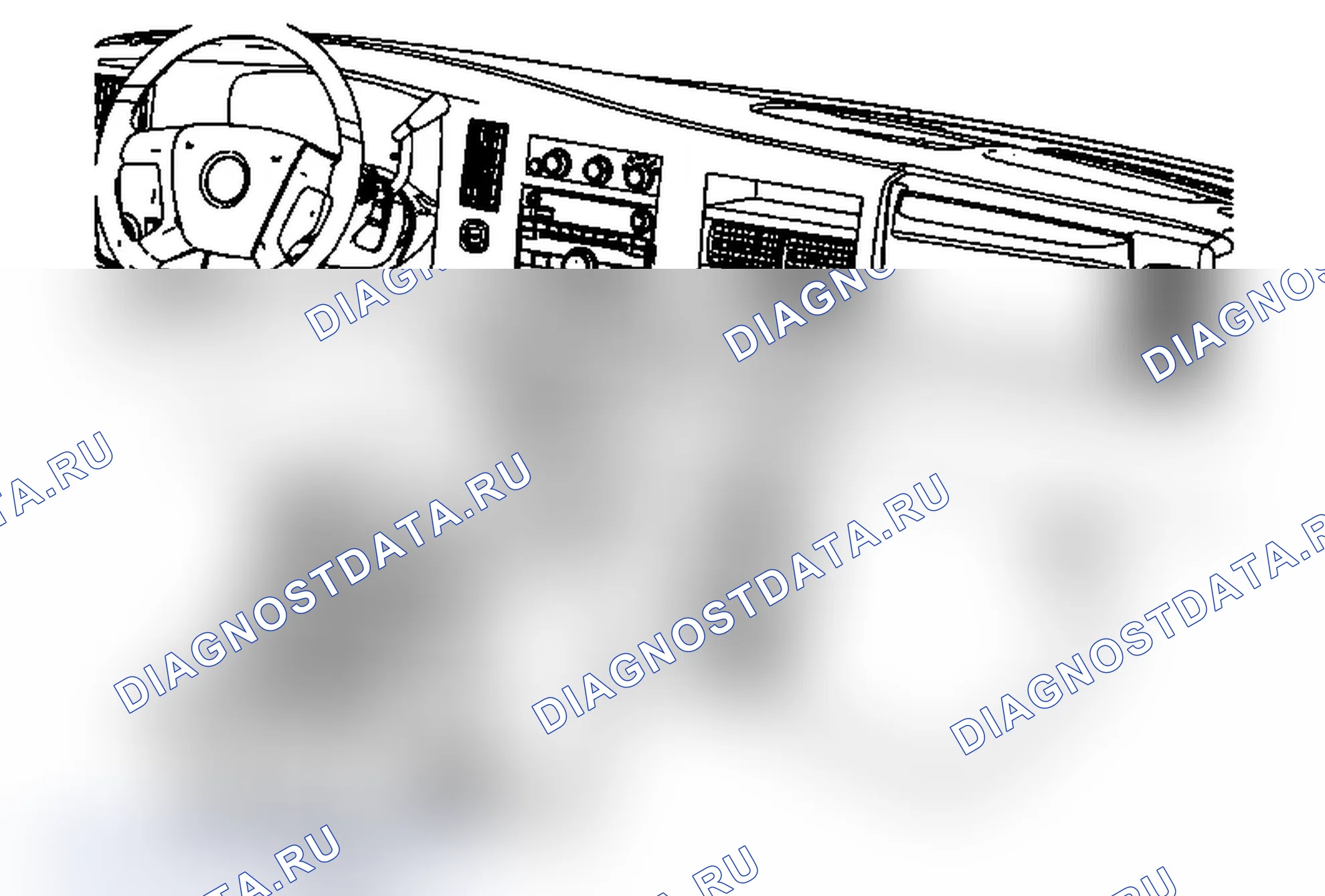 Рис. 27: Замена нижнего удлинителя приборной панели. Chevrolet Express G1500 