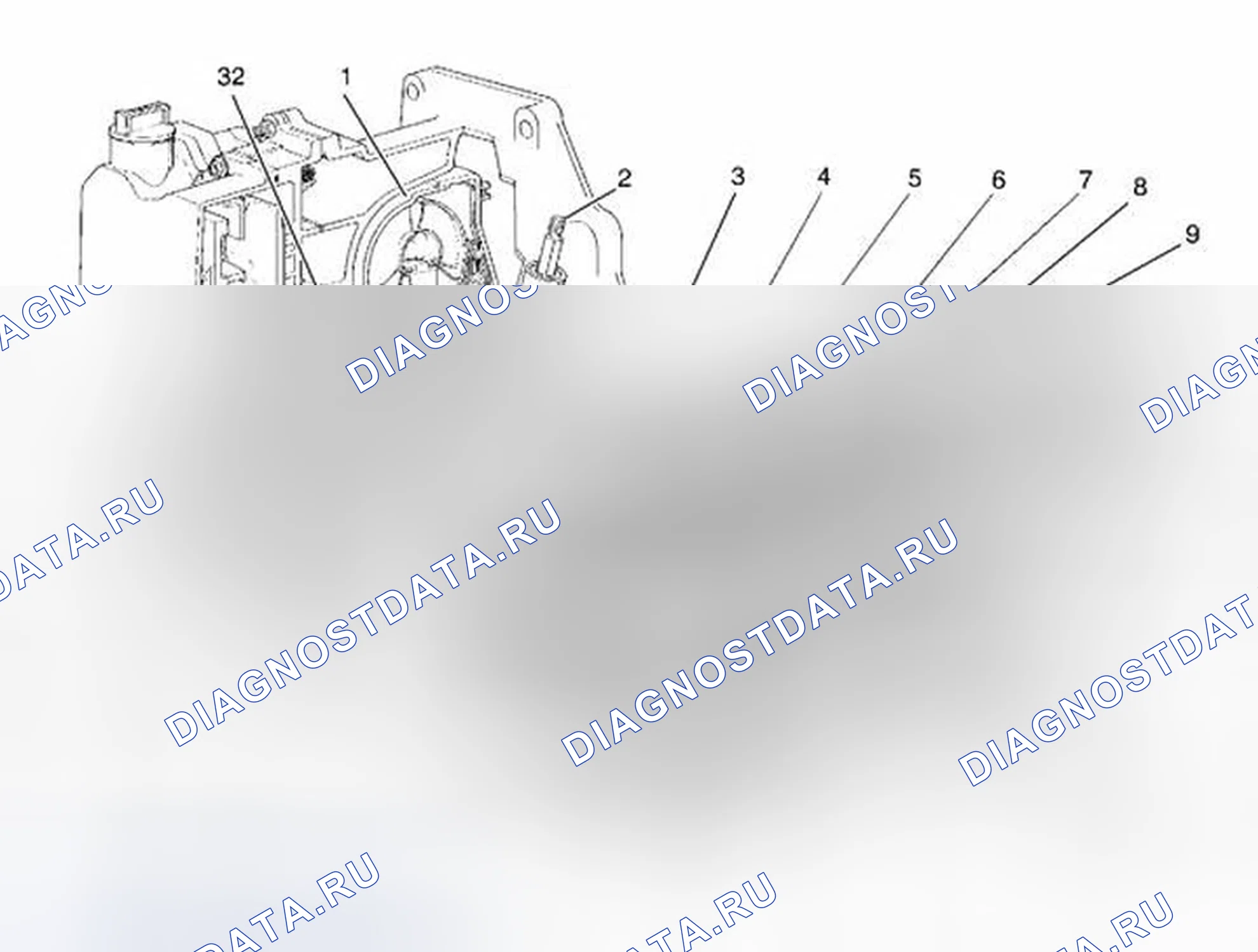 Рис. 80: Расположение компонентов. Cadillac DTS I