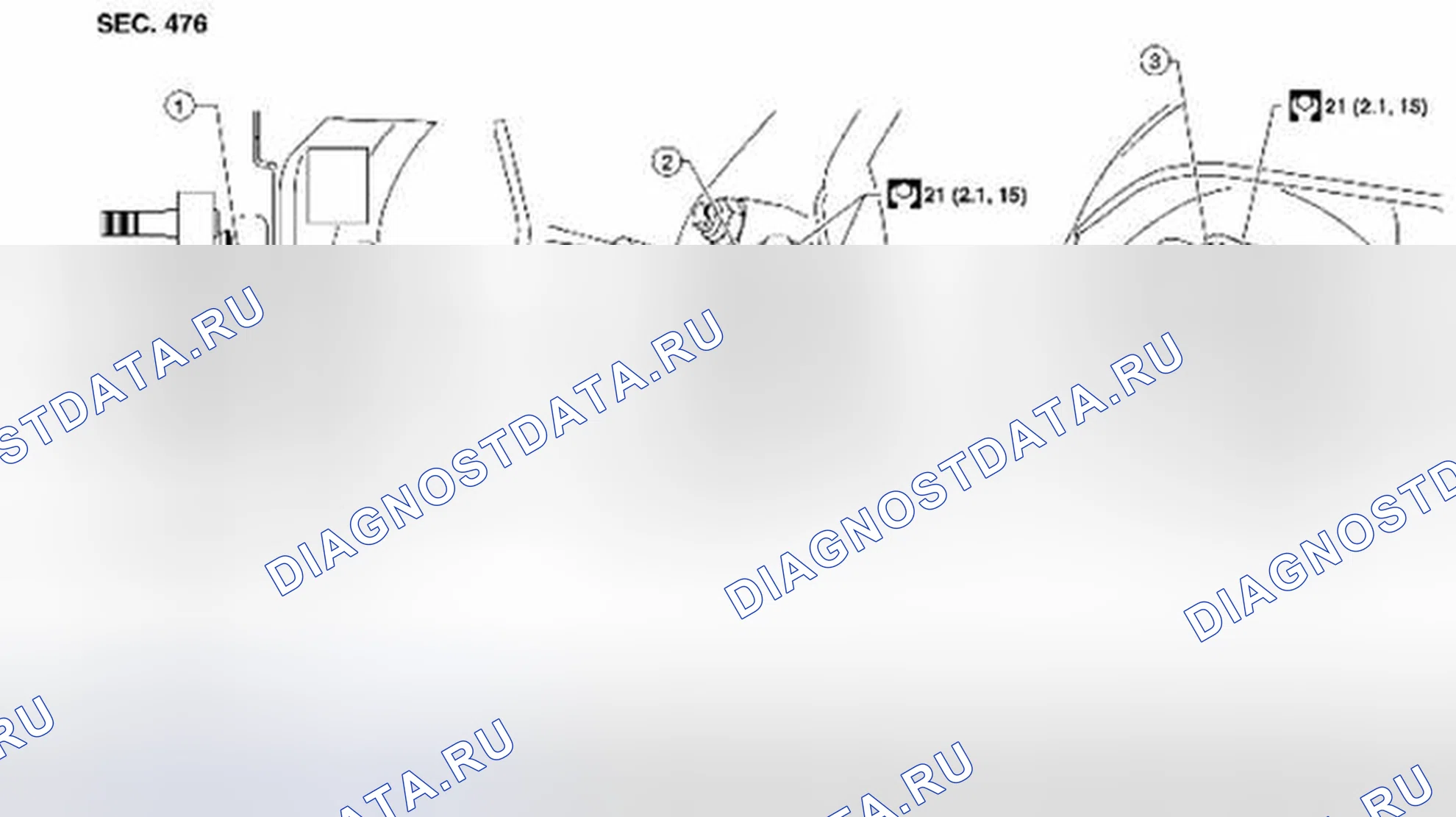 Рис. 127: Датчик колес: снятие и установка. Suzuki Equator I