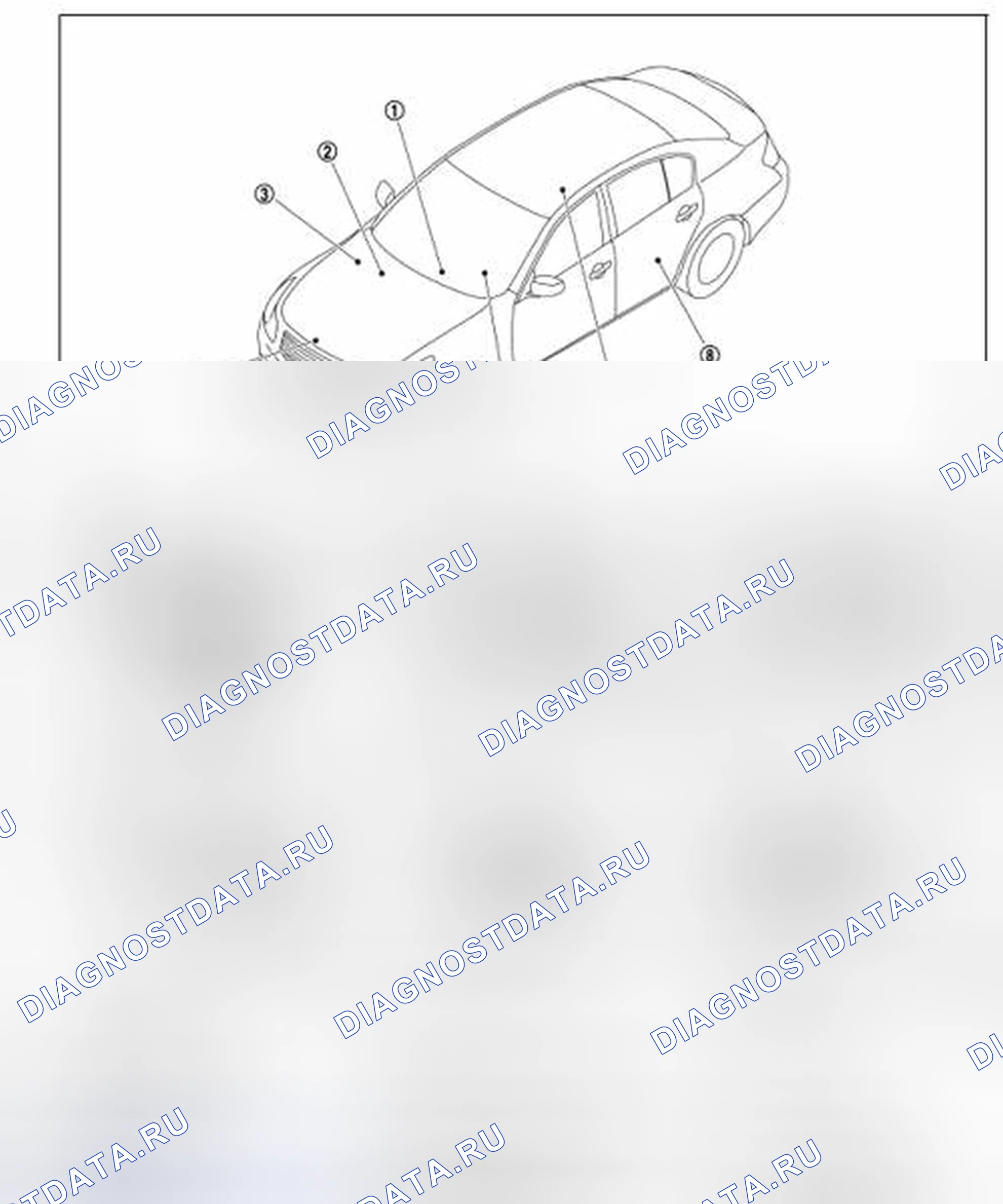 Рис. 5: ТАХОМЕТР: Расположение компонентов. Infiniti G35 IV