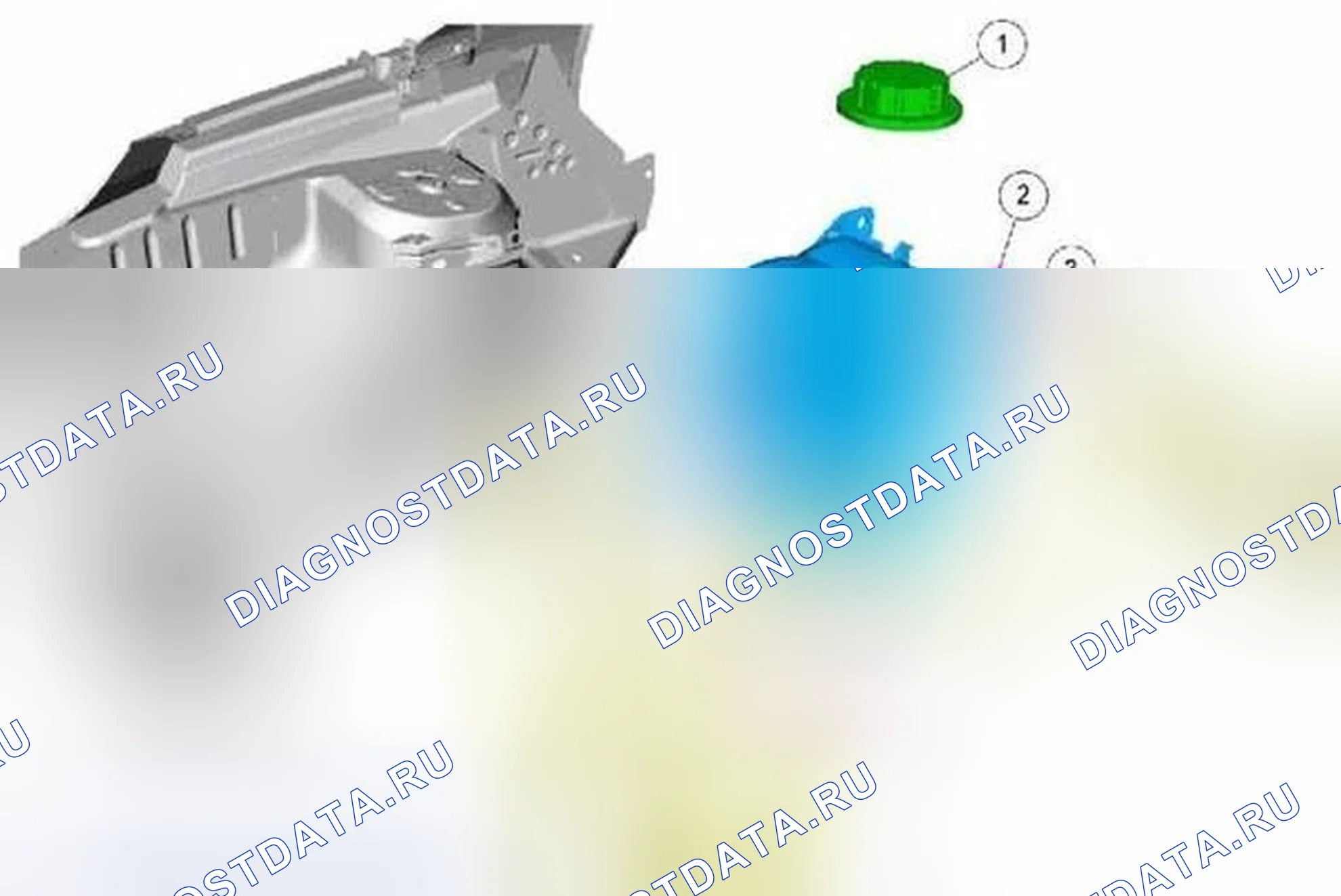 Рис. 38: Разнесенный вид. Ford Explorer V