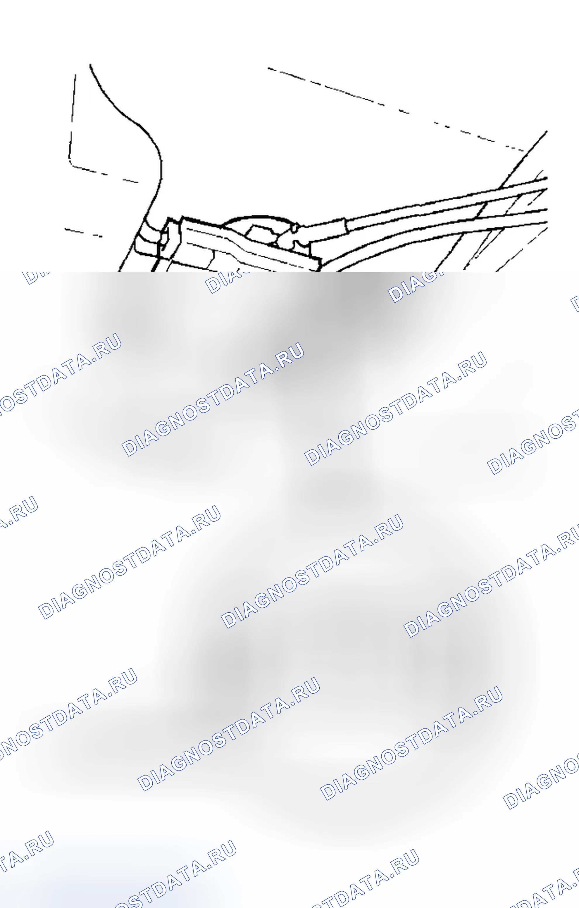 Рис. 153: Дверь багажника без питания. Honda Odyssey I