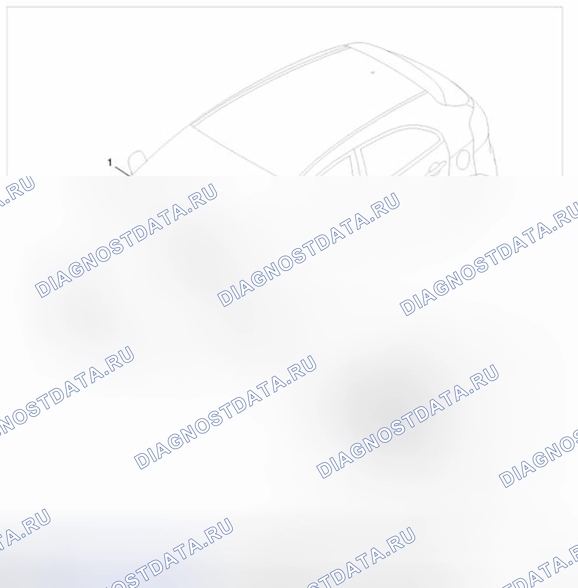 Рис. 1: Расположение компонентов. BMW 6 серия F06/F13/F12