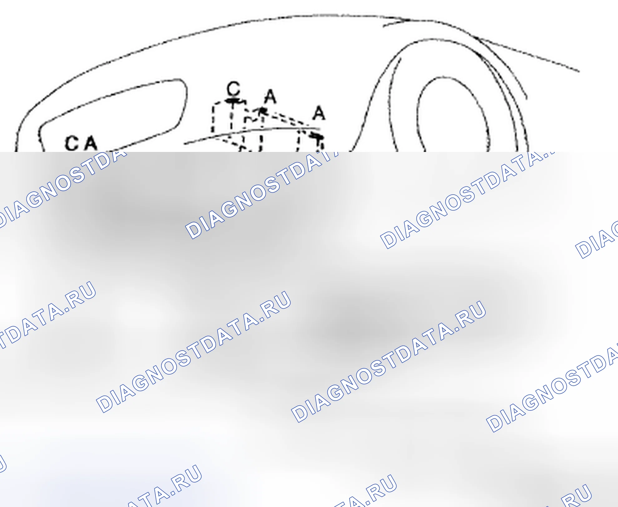 Рис. 144: ДЕМОНТАЖ / МОНТАЖ ПЕРЕДНЕЙ ЧАСТИ ПОД КРЫШКОЙ. Mazda MX-5 NC рестайлинг