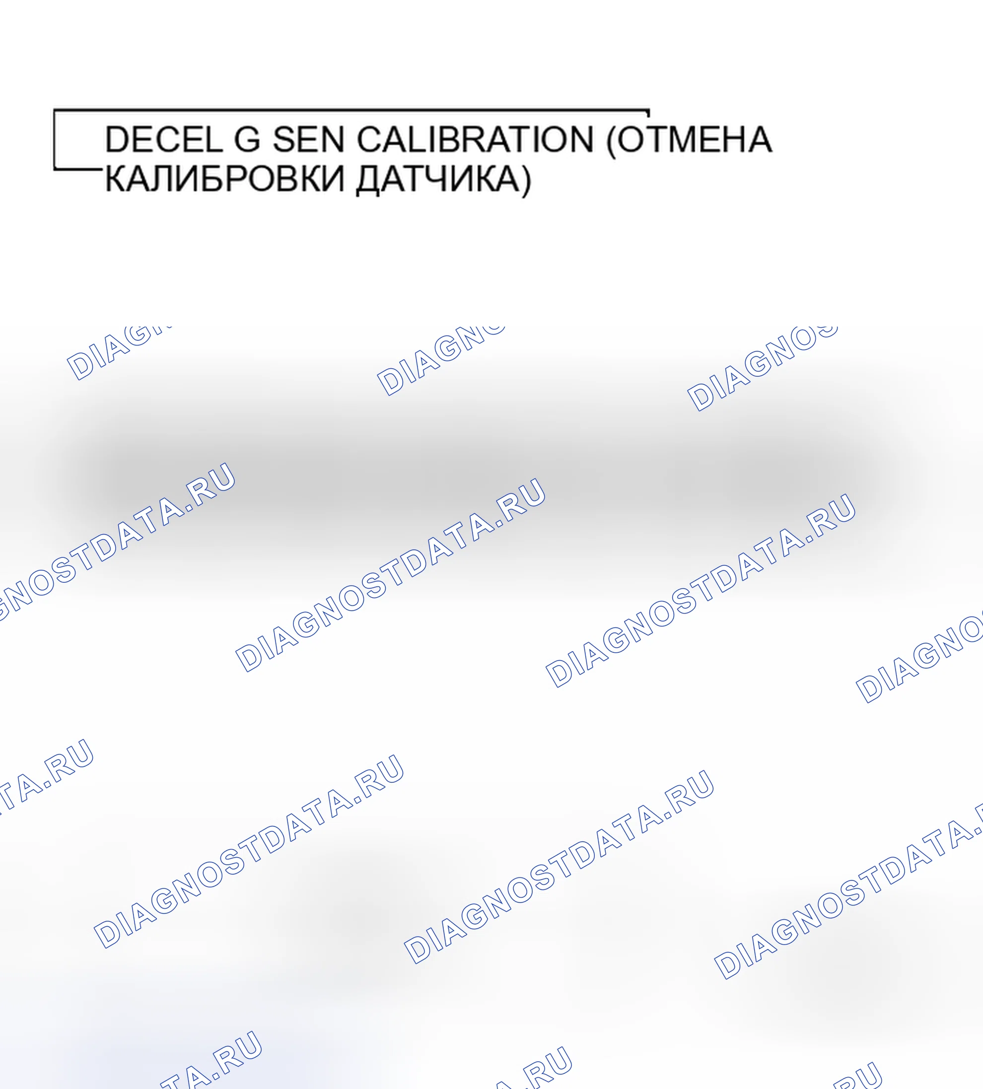 Рис. 5: Калибровка датчика Decel G. Honda Torneo I