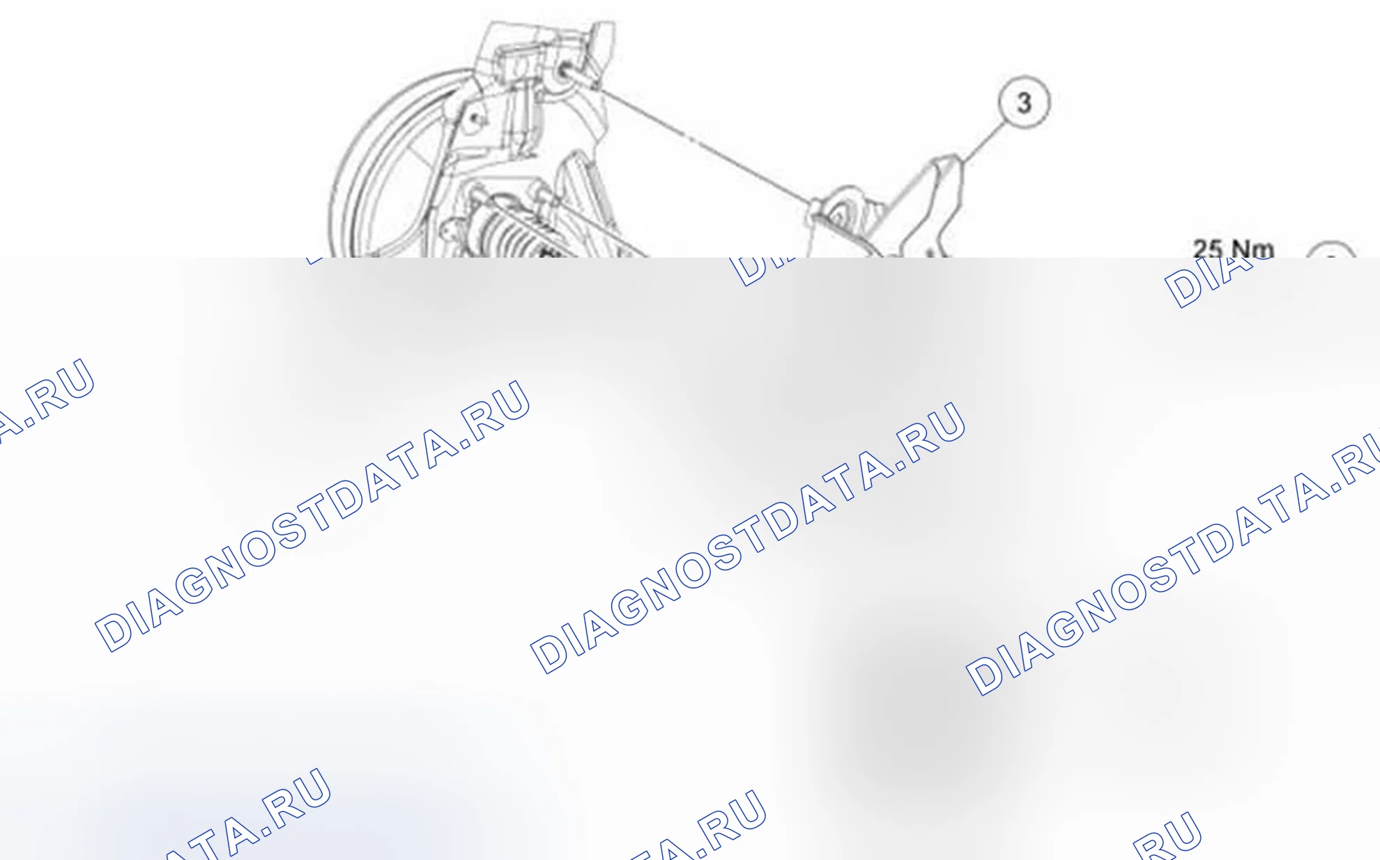 Рис. 11: Педаль тормоза и кронштейн. Ford Fiesta Mk6