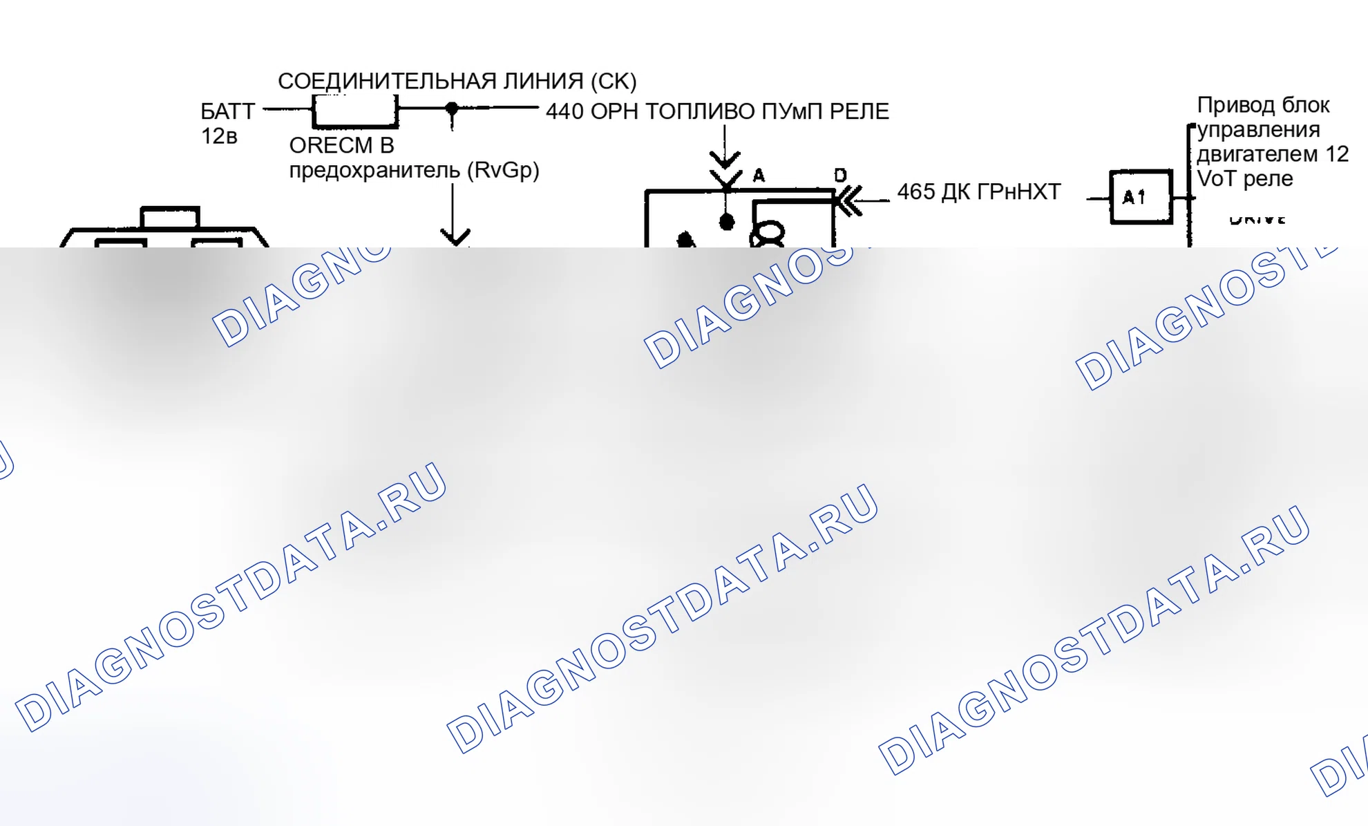 Рис. 78: Код 54: Схема топливного насоса/принципиальная схема (все остальные модели). Chevrolet Suburban V1500 