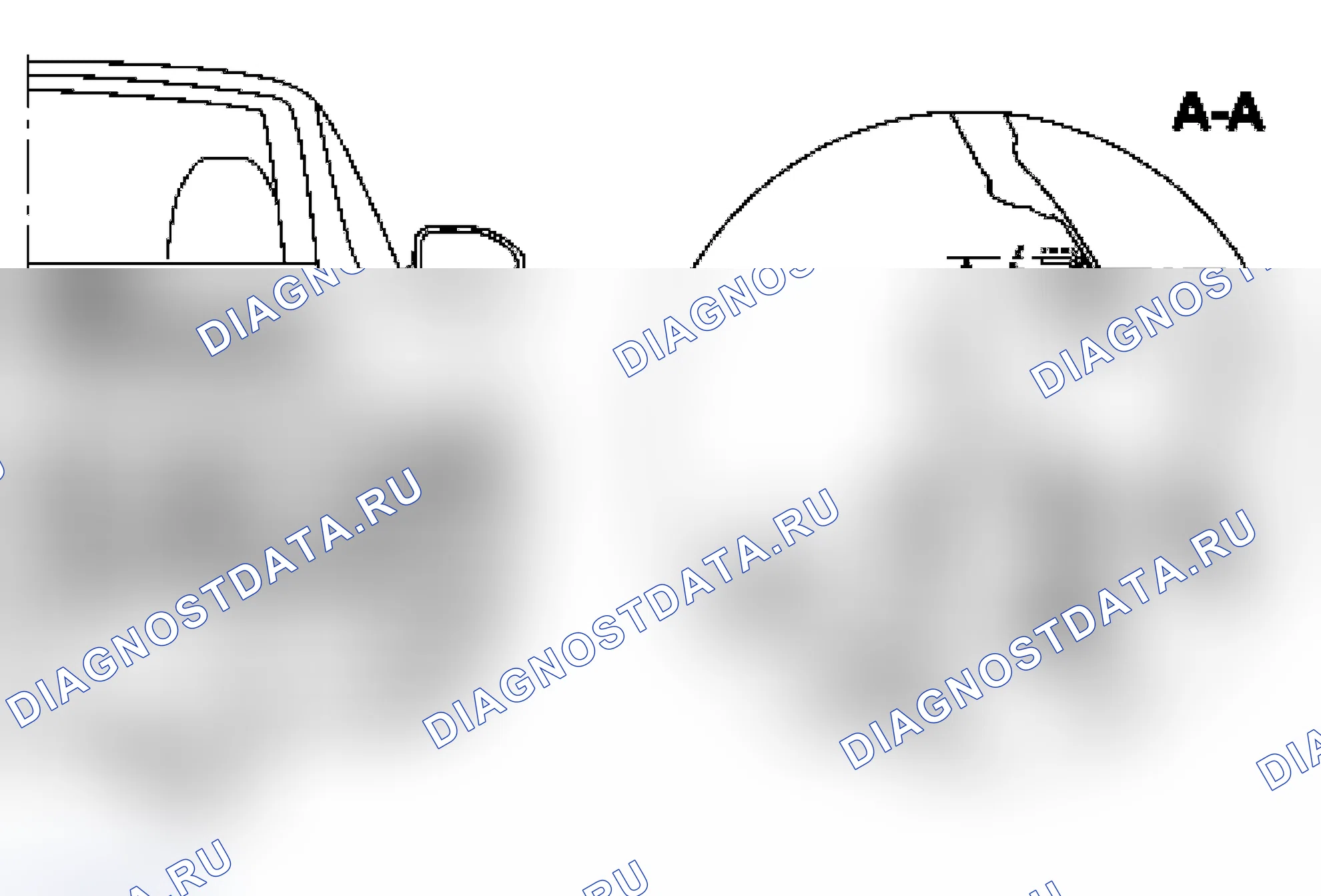 Рис. 163: Регулировочные размеры бампера. Porsche 911 Carrera 996