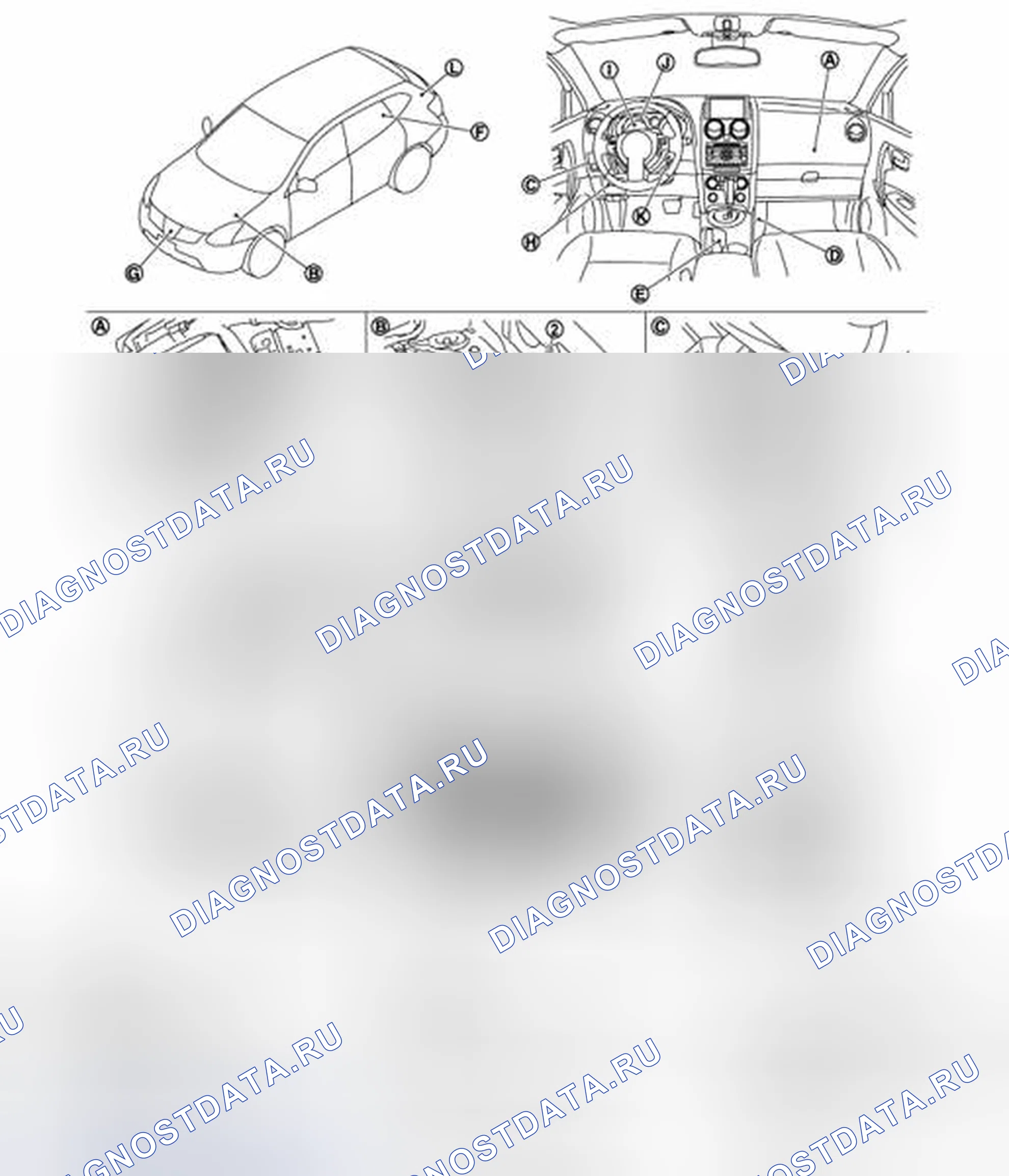 Рис. 3: ИНТЕЛЛЕКТУАЛЬНЫЙ КЛЮЧ: расположение компонентов. Honda S-MX I