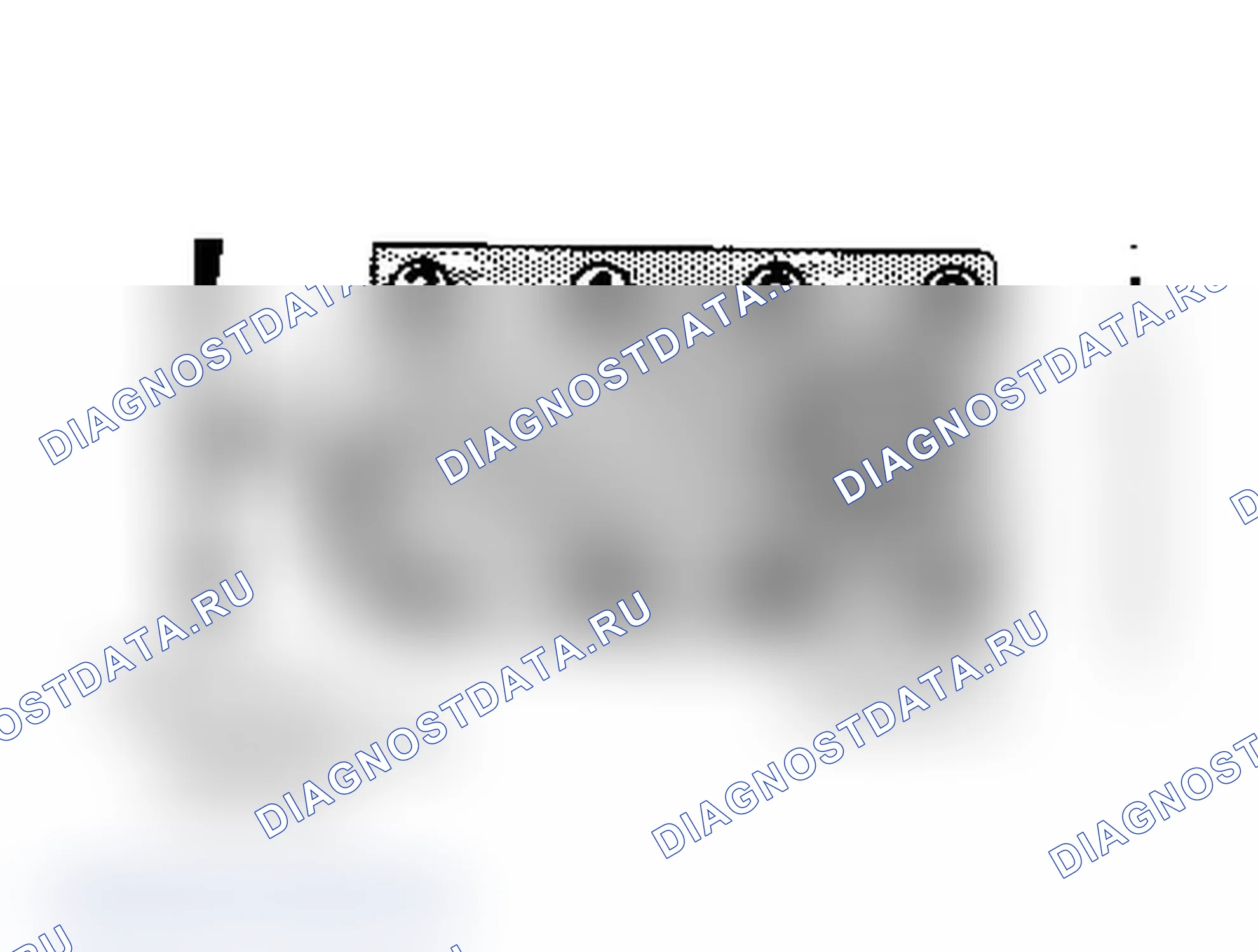 Рис. 14: 5.0L (Все прочие) и 5.7L. порядок работы цилиндров и отметки времени. Chevrolet Caprice III