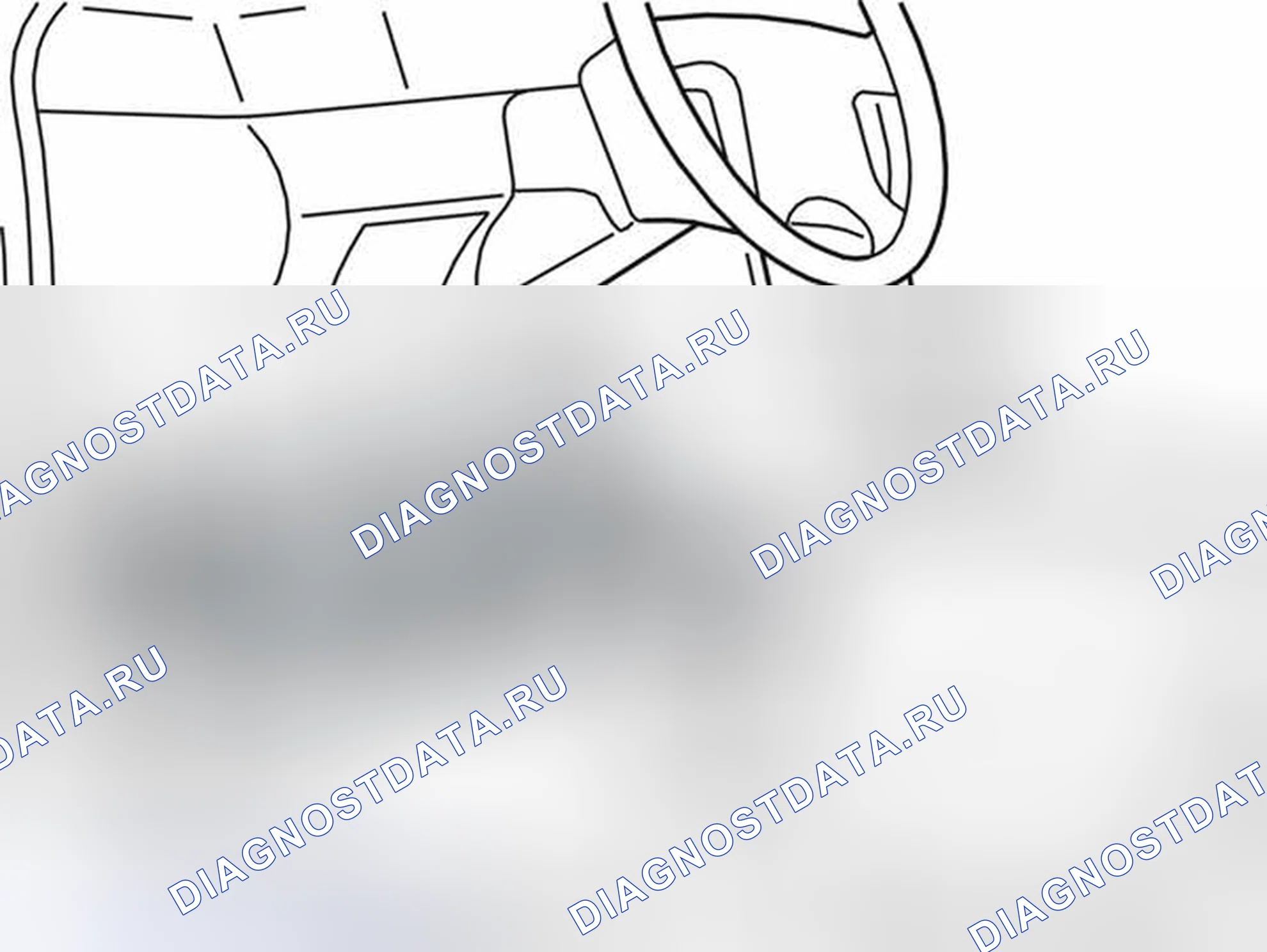 Рис. 427: Трос дроссельной заслонки. Volvo V70 II