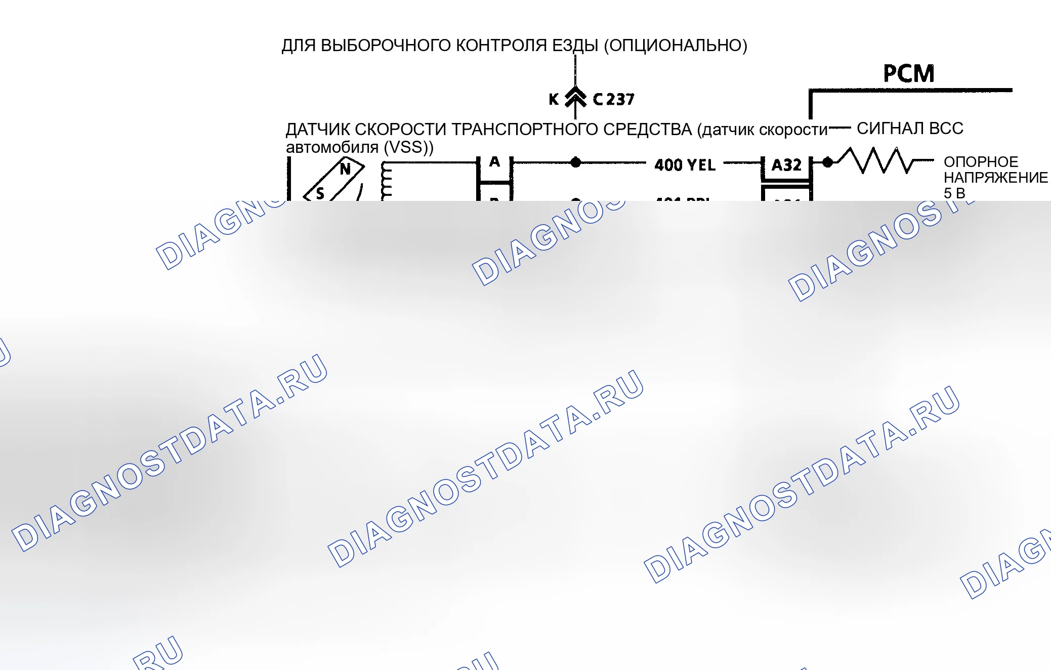 Рис. 219: Код 24, Принципиальная электрическая схема (корпус 5.7L Y) Предоставлено General Motors Corp.. GMC Yukon I