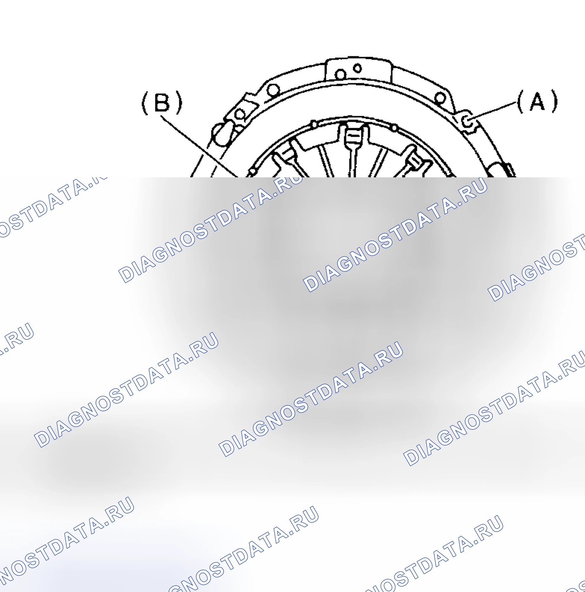 Рис. 43: КРЫШКА СЦЕПЛЕНИЯ. Subaru Outback BH