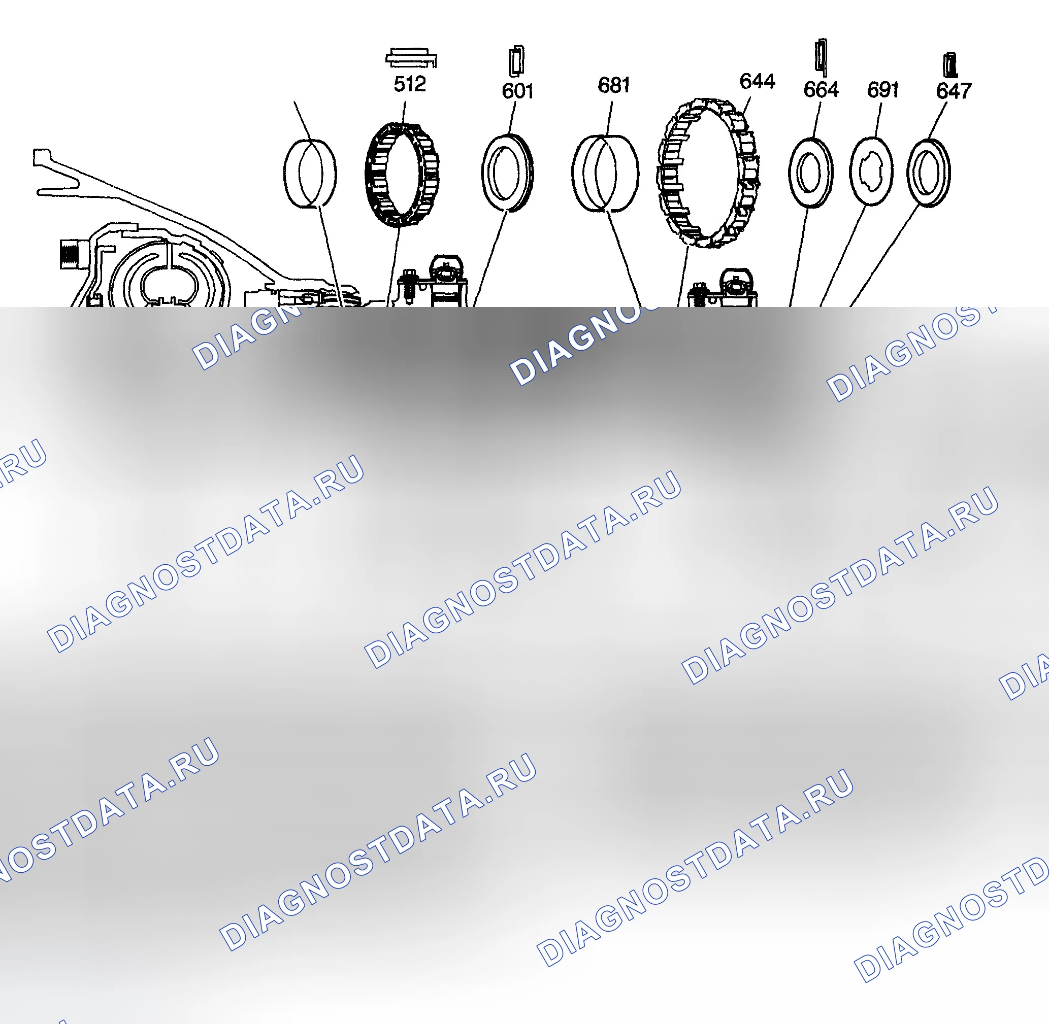 Рис. 954: Расположение компонентов. GMC Sierra 1500 HD 