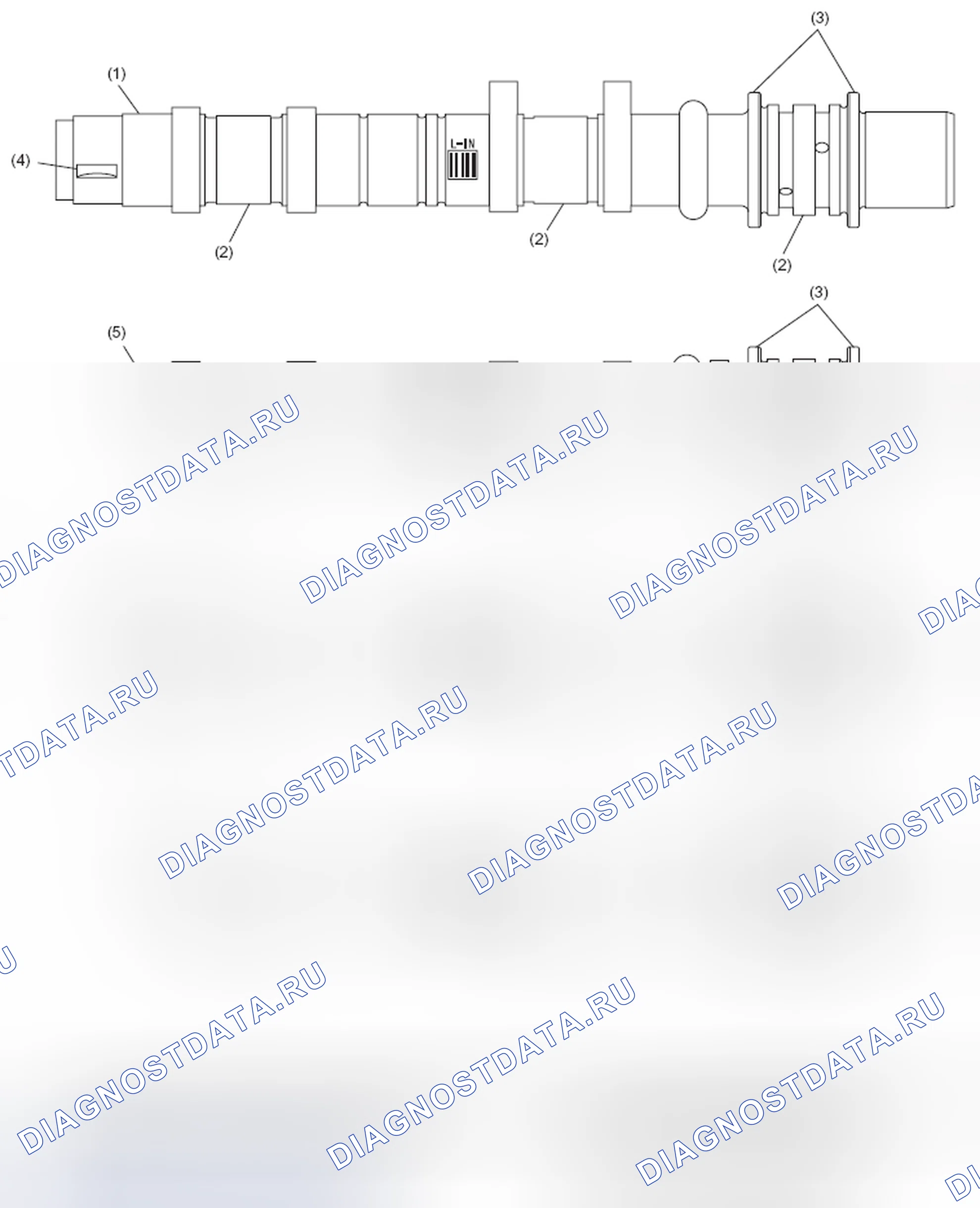 Рис. 815: Распределительный вал. Subaru Legacy BM/BR