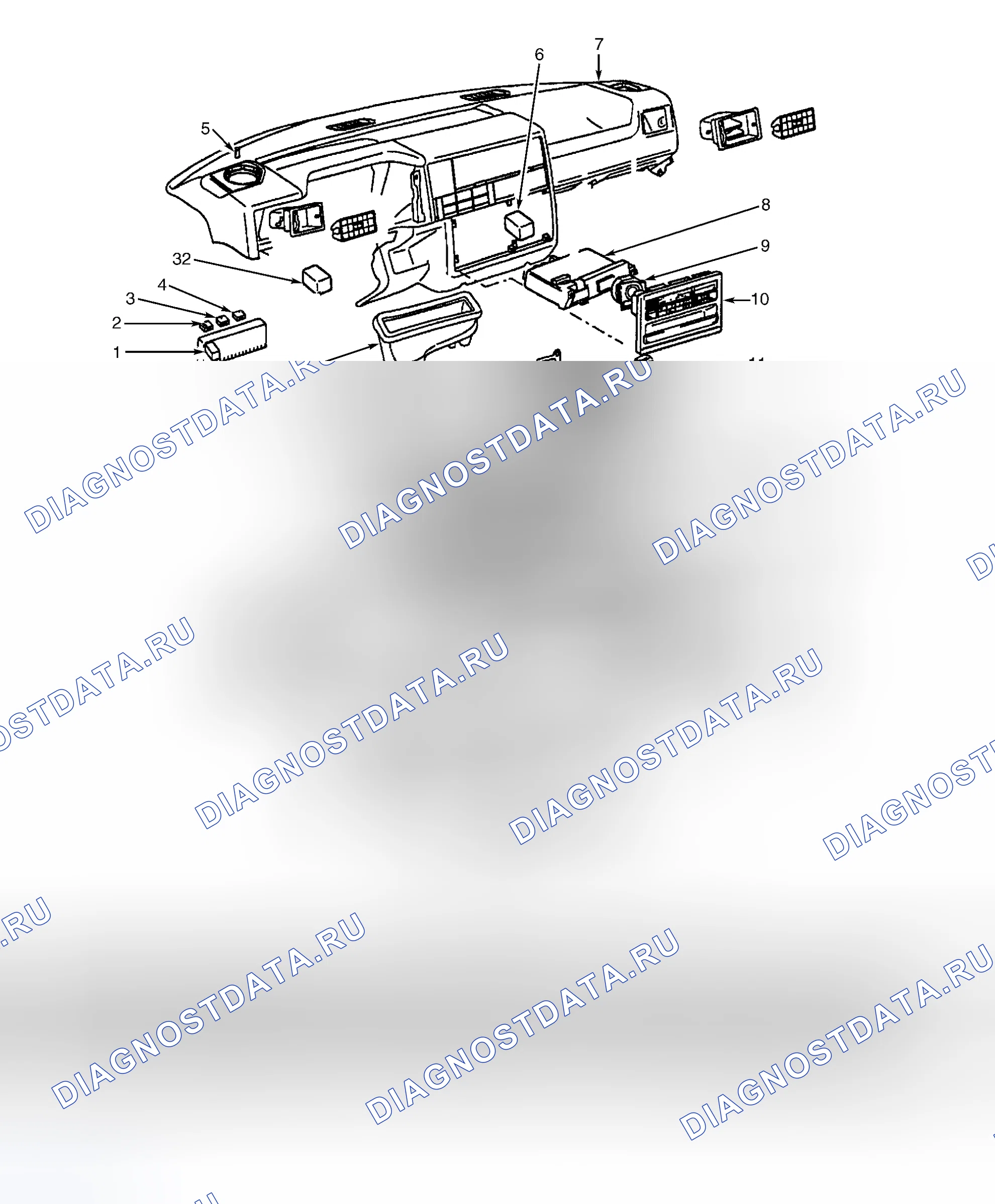Рис. 5: Демонтаж и монтаж. Volkswagen EuroVan T4 рестайлинг