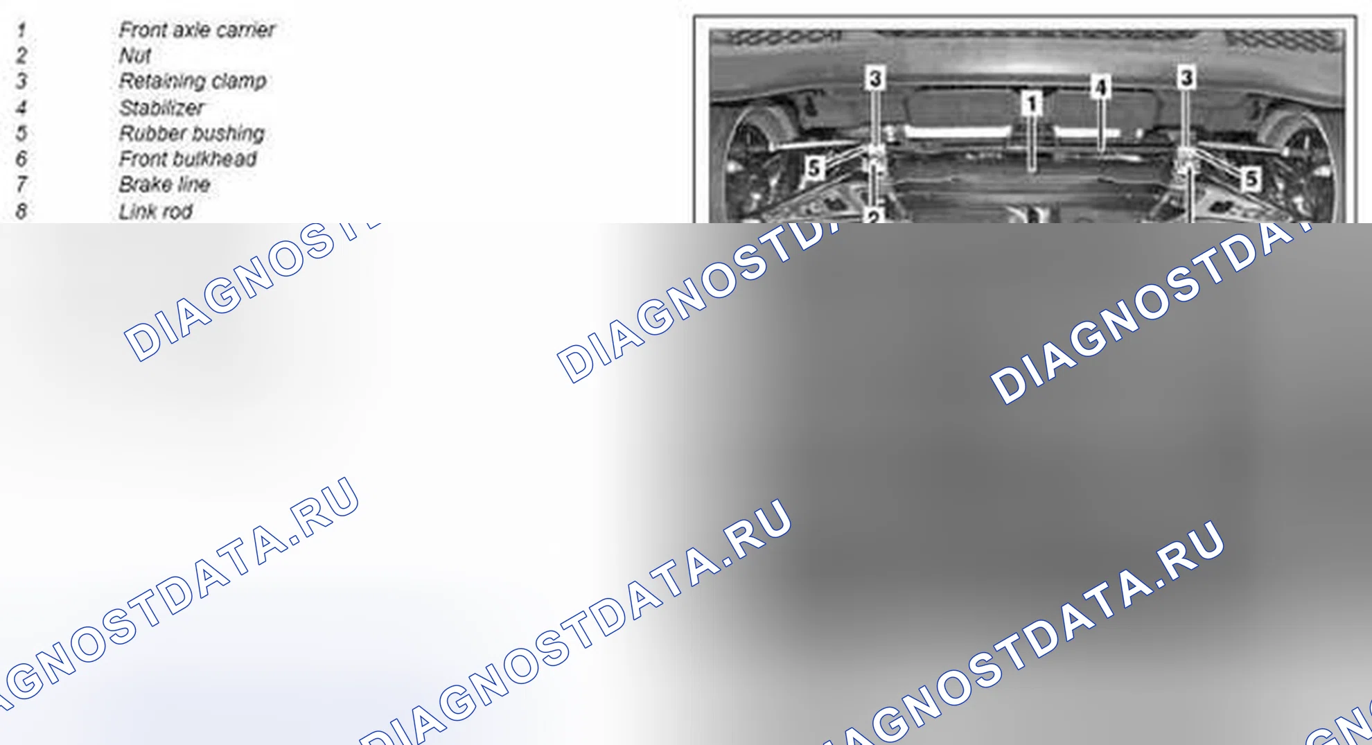 Рис. 1: Снять / установить водило переднего моста - AR33.10-P-0001MCC. Kia Soul I