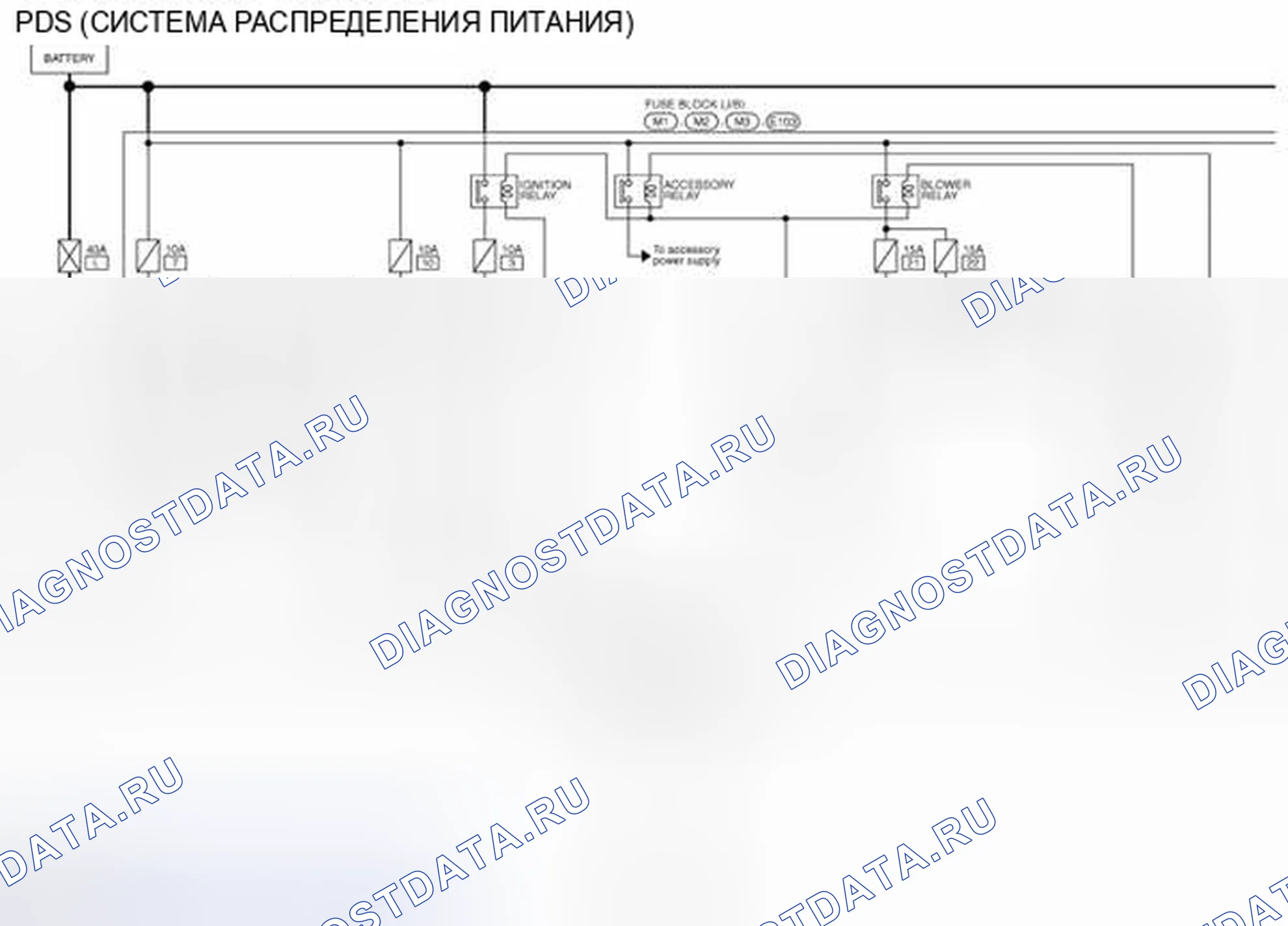 Рис. 332: электросхема. Nissan Murano Z51 рестайлинг 2