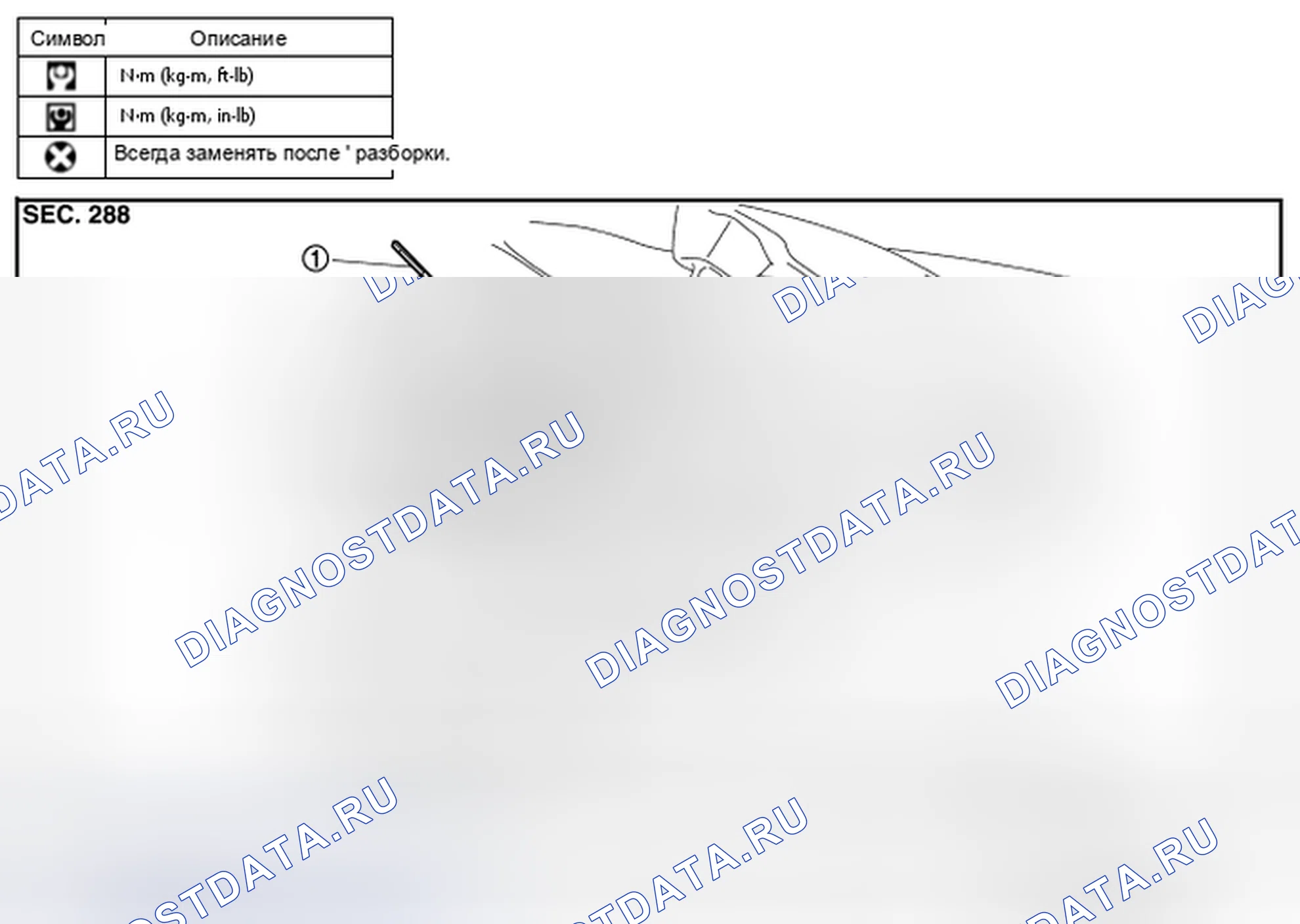 Рис. 14: Разнесенный вид. Infiniti FX37 II рестайлинг