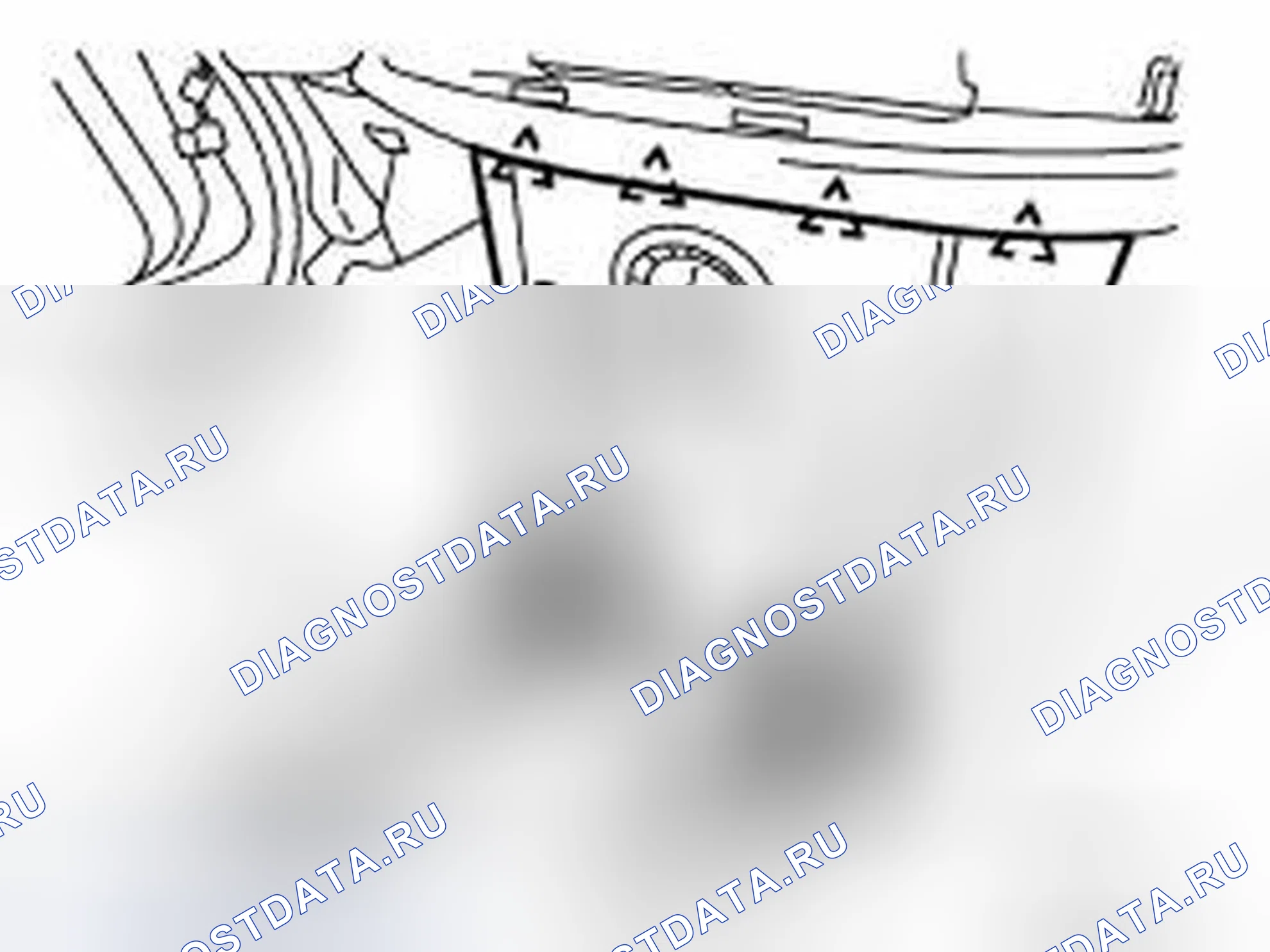 Рис. 9: Фиксаторы финишера часов инструмента. Infiniti FX45 I рестайлинг