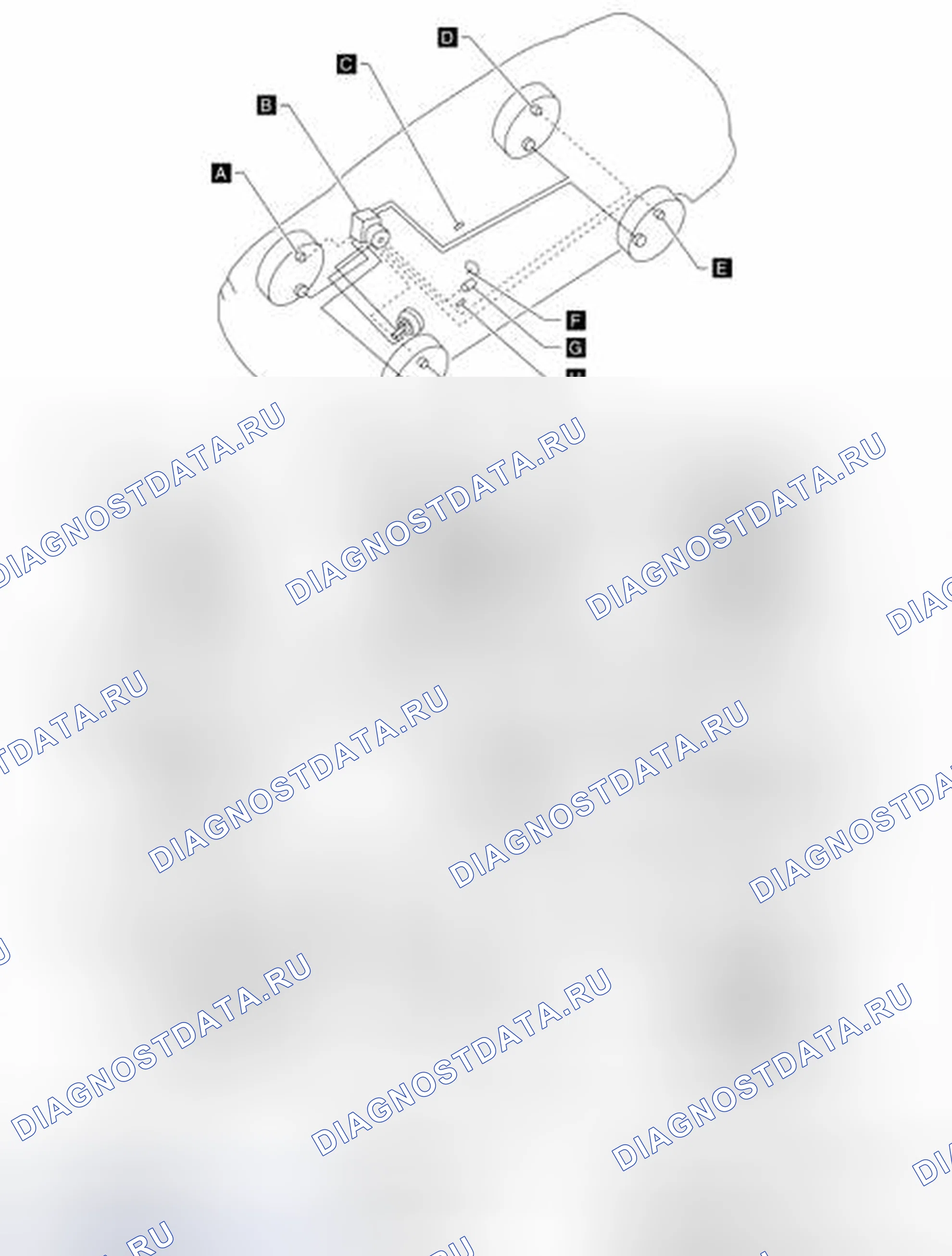 Рис. 16: Определение местоположения компонентов VDC / TCS / ABS. Nissan Altima L32