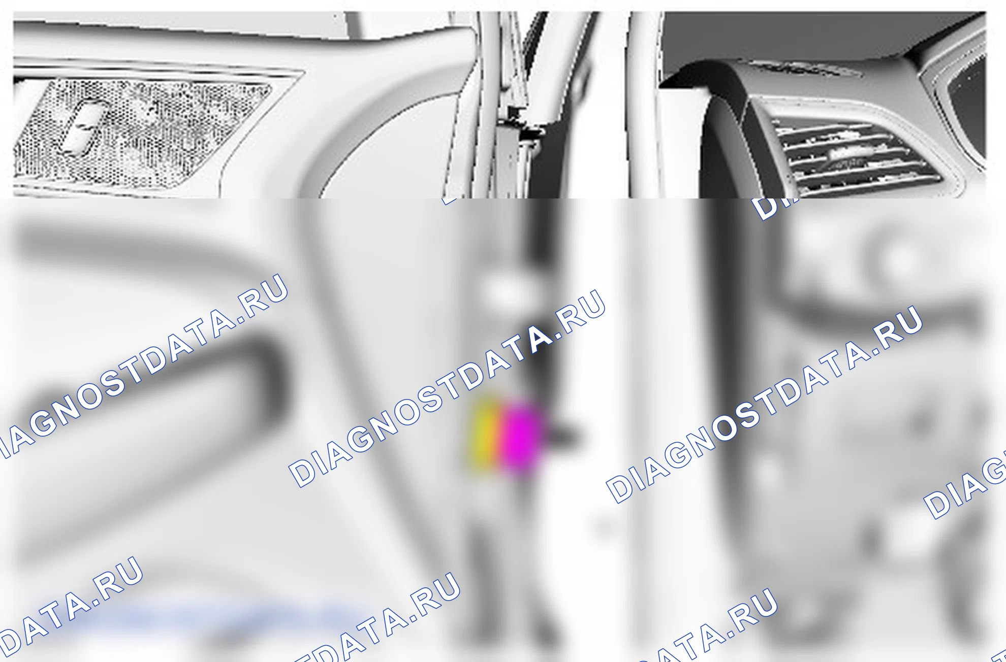 Как снять и установить жгут электропроводки передней двери. Ford S-MAX II