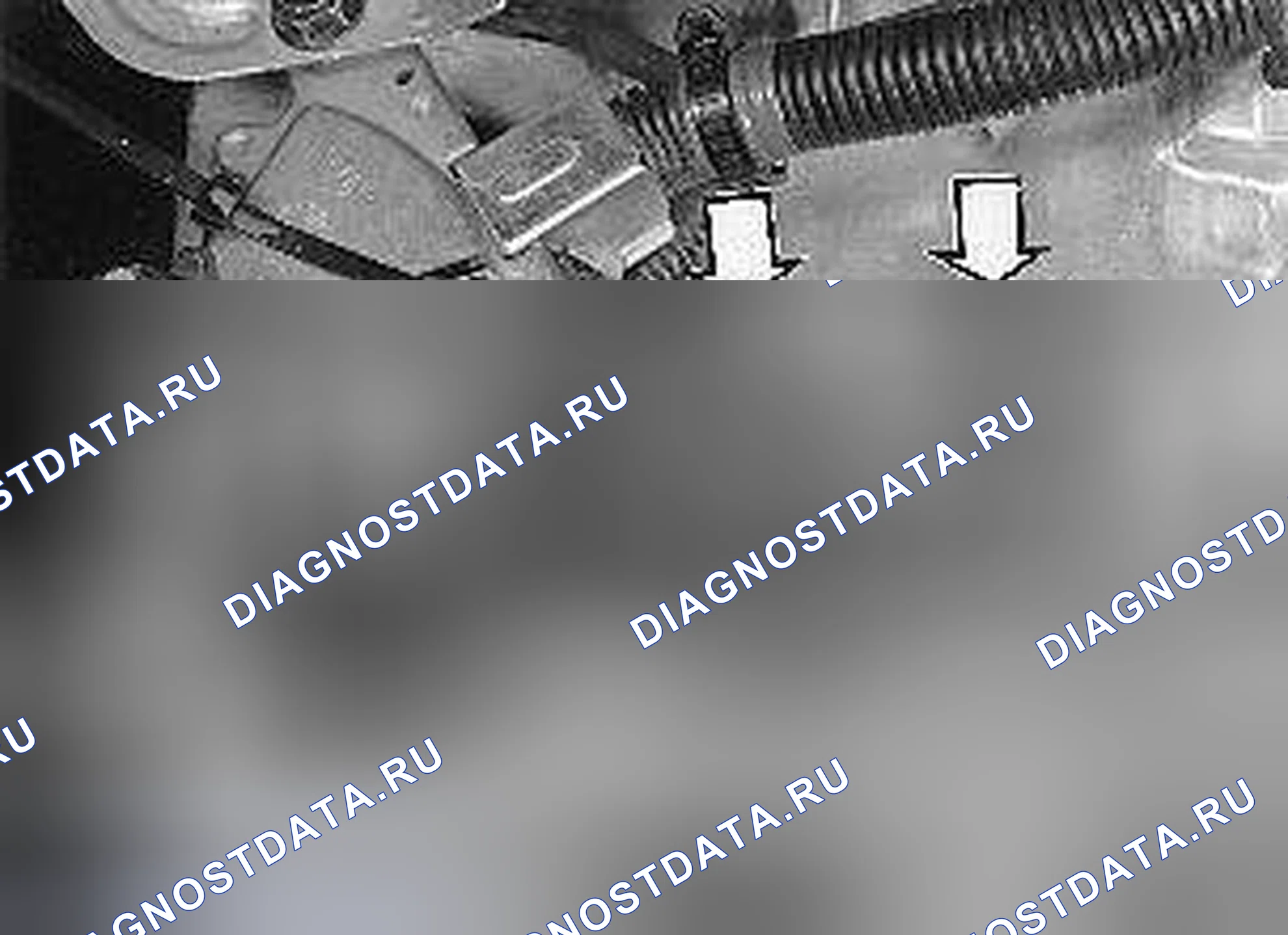 Рис. 286: Отсоединение кабеля передачи. Volvo V40 I рестайлинг