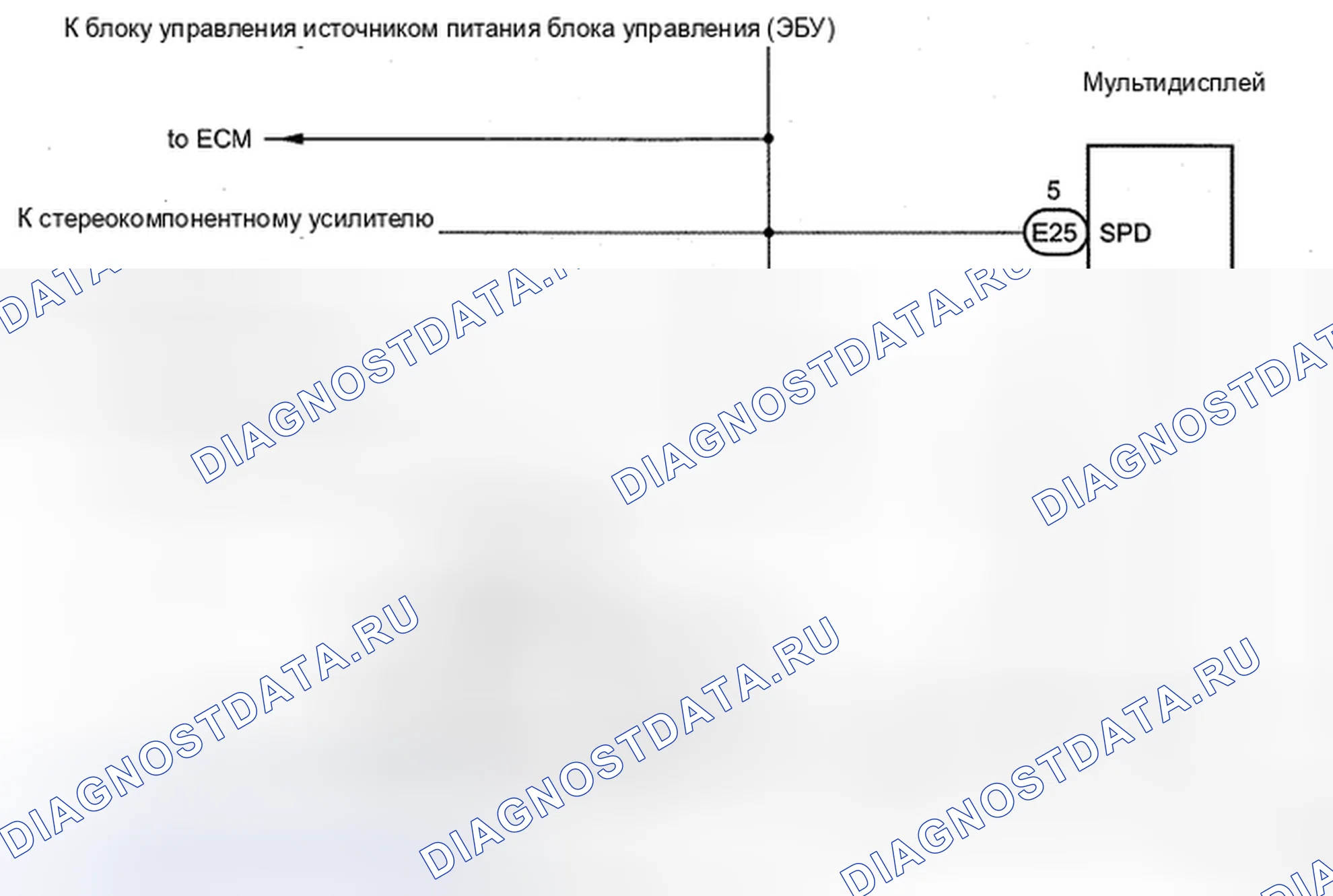 Рис. 12: электросхема. Toyota Avalon XX30 рестайлинг