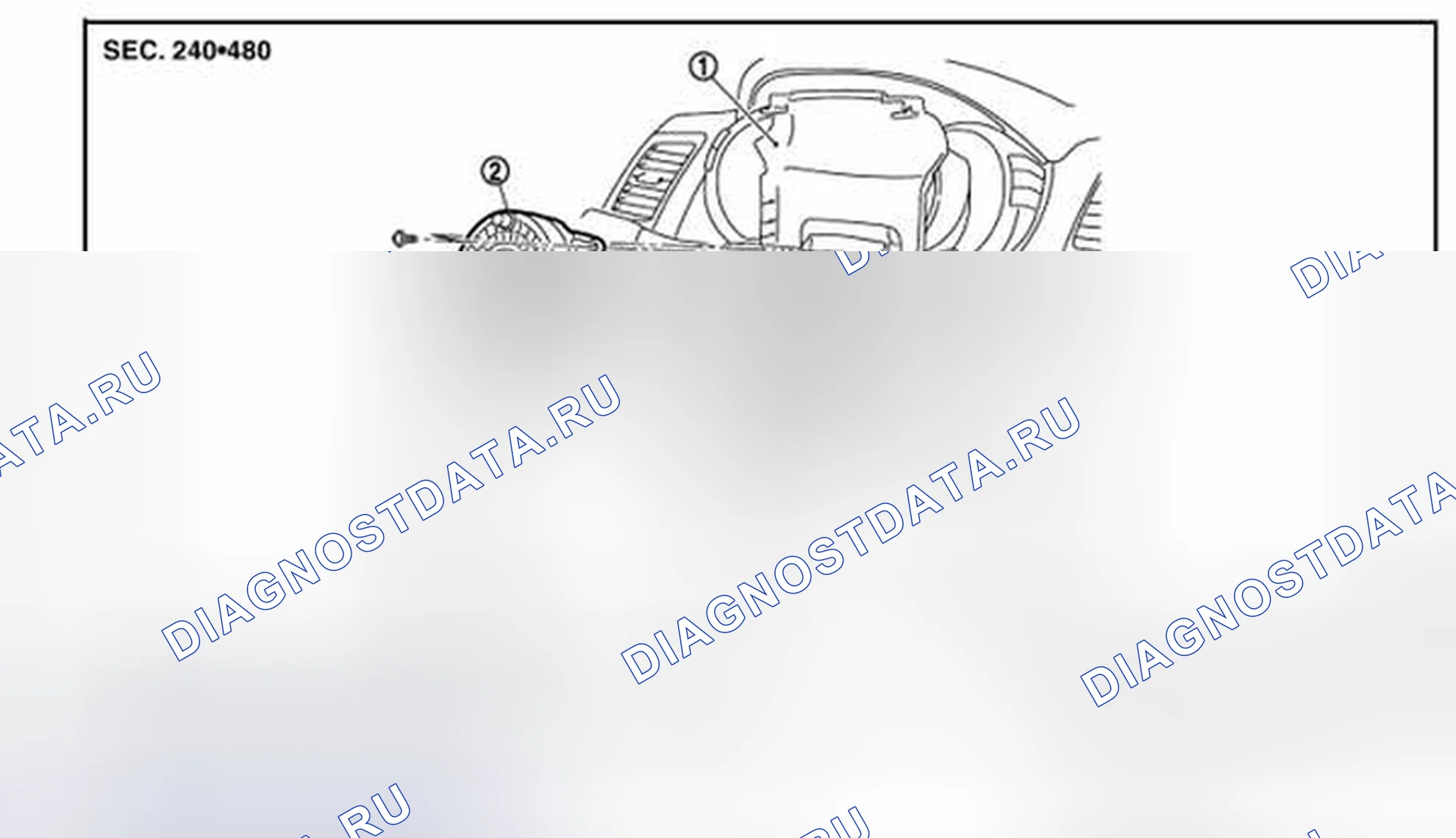 Рис. 6: Разнесенный вид. Nissan Murano Z51 рестайлинг 2