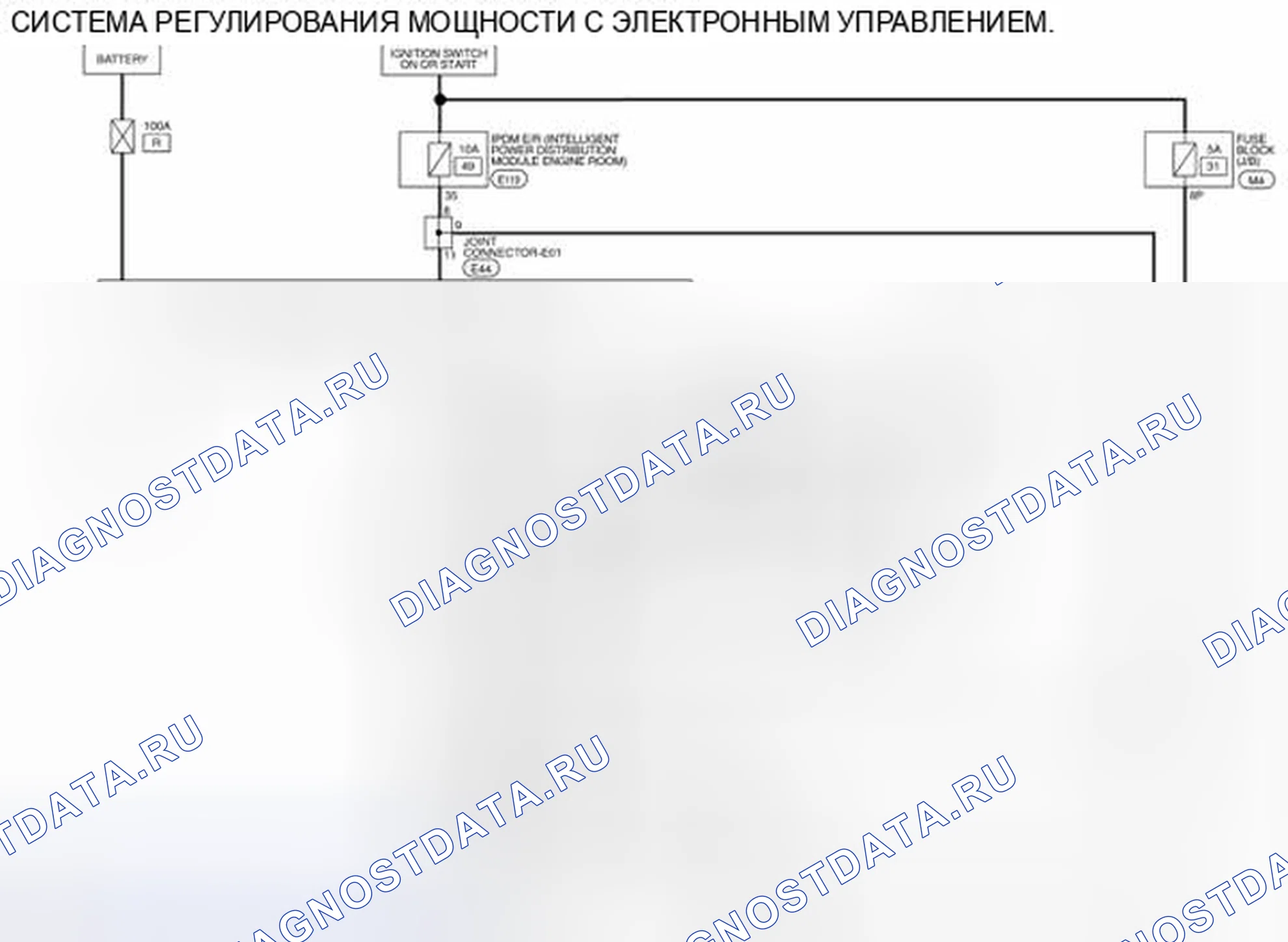 Рис. 21: электросхема. Nissan Pathfinder IV рестайлинг