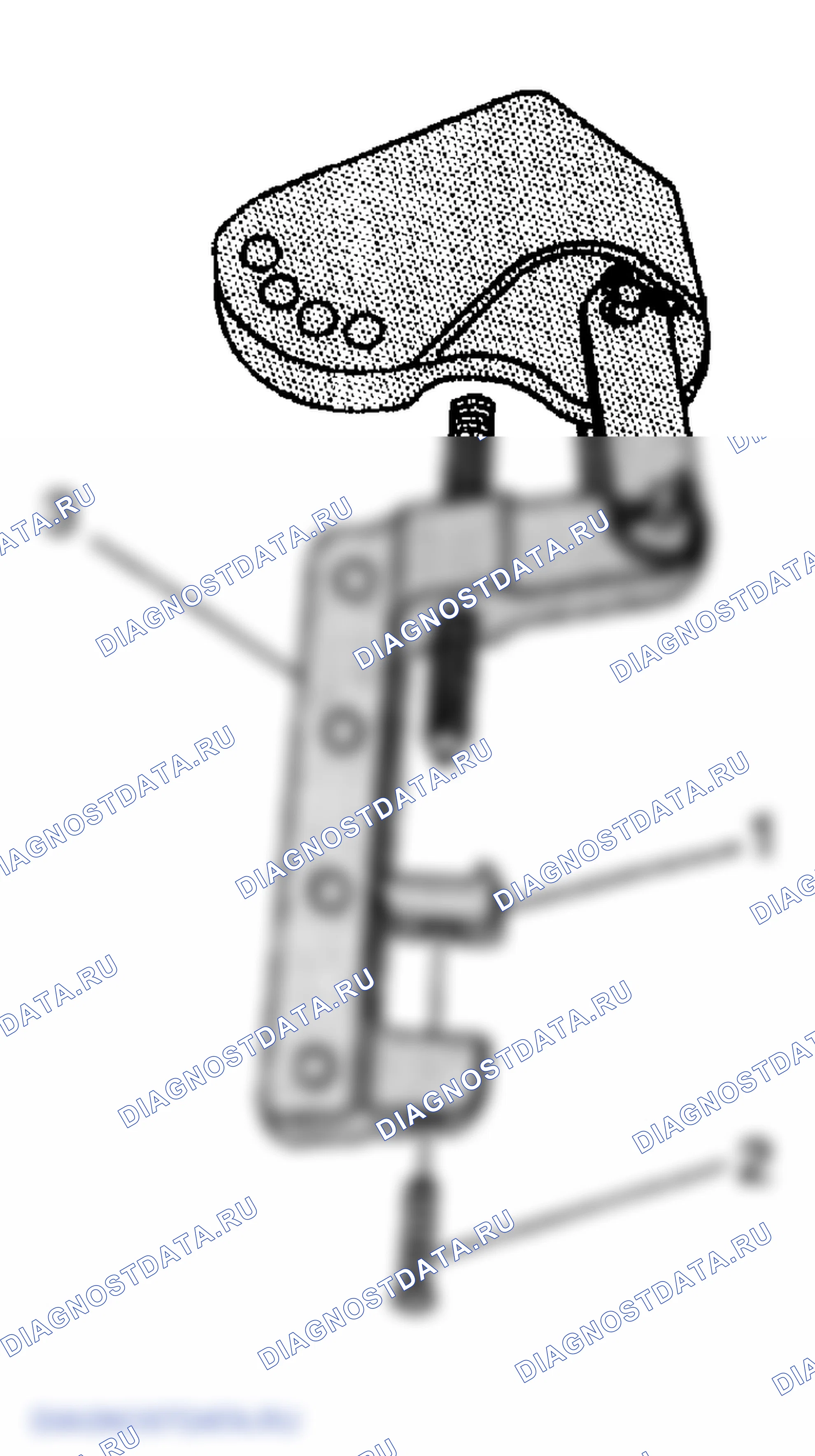 Рис. 309: Измерение зазоров подшипников шатуна - метод J 43690. GMC Yukon Denali 