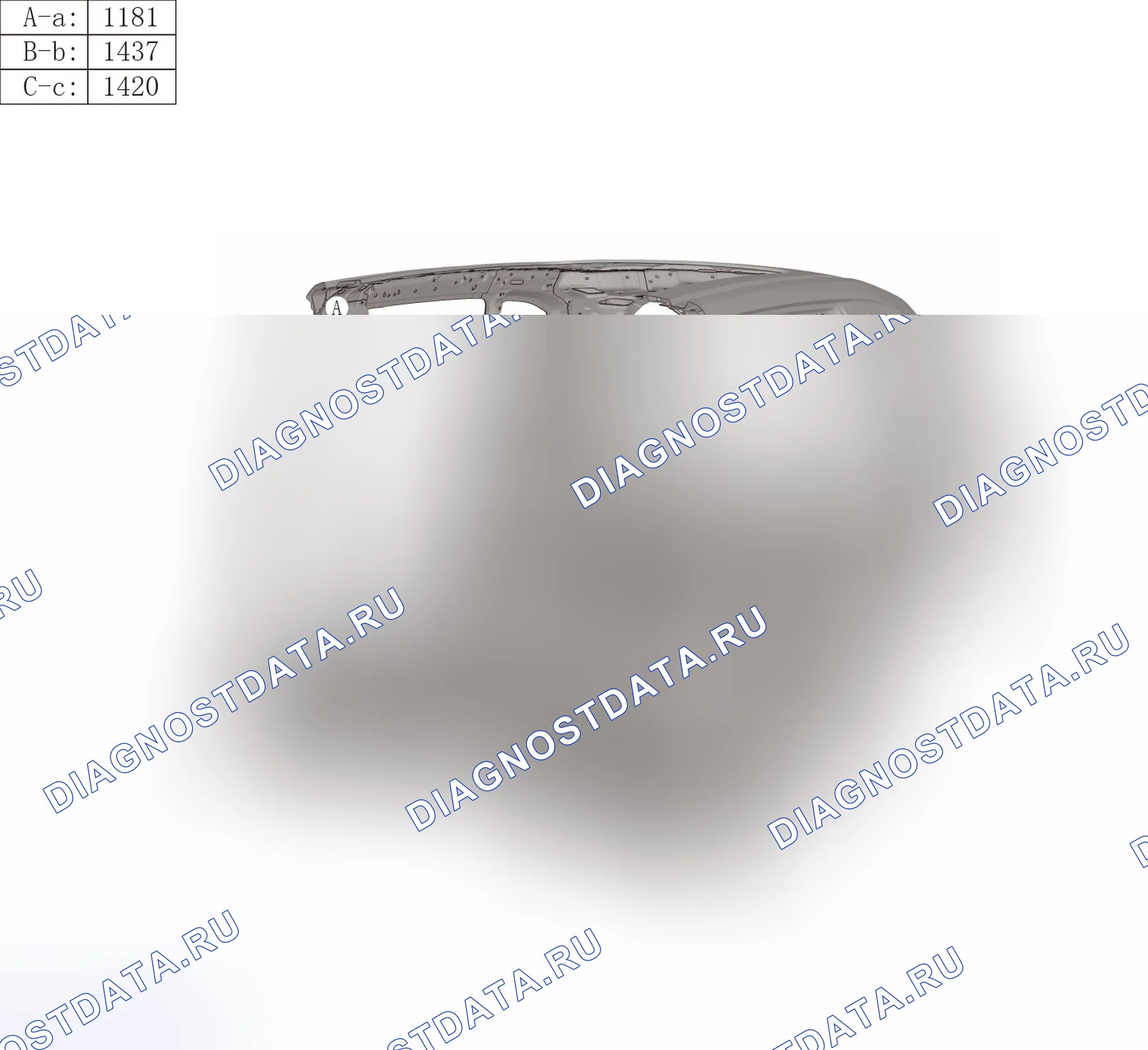 Поперечное сечение кузова — Haval F7. Haval F7 I