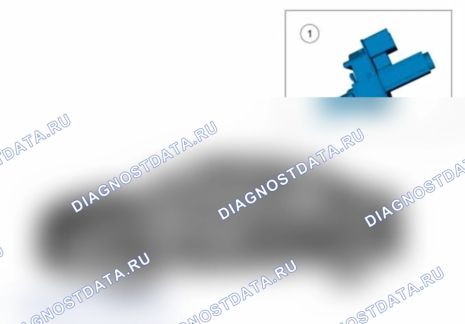 Рис. 2: Круиз-контроль - расположение компонентов. Ford Focus III