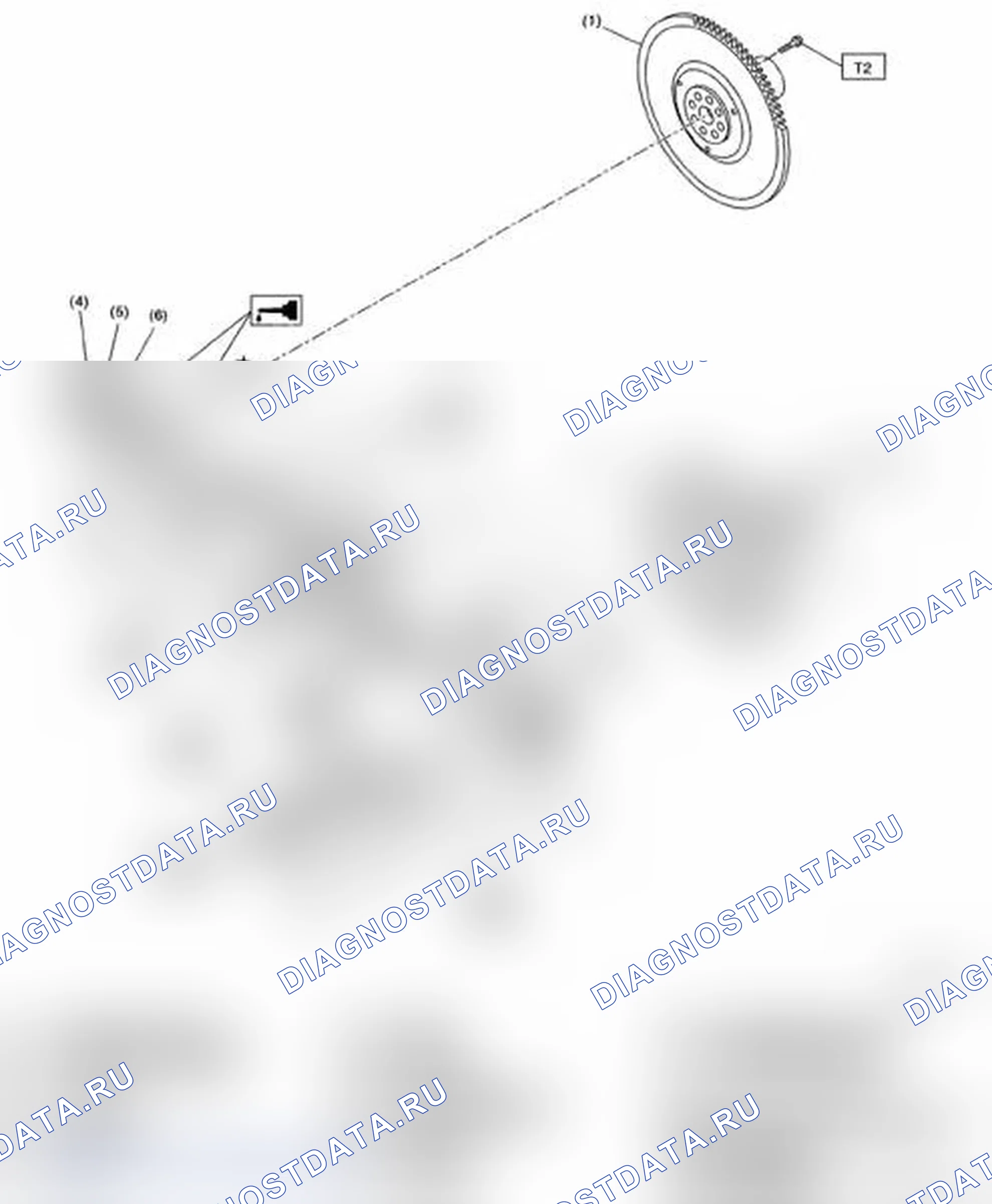 Рис. 80: КОЛЕНЧАТЫЙ ВАЛ И ПОРШЕНЬ. Subaru Impreza WRX GH