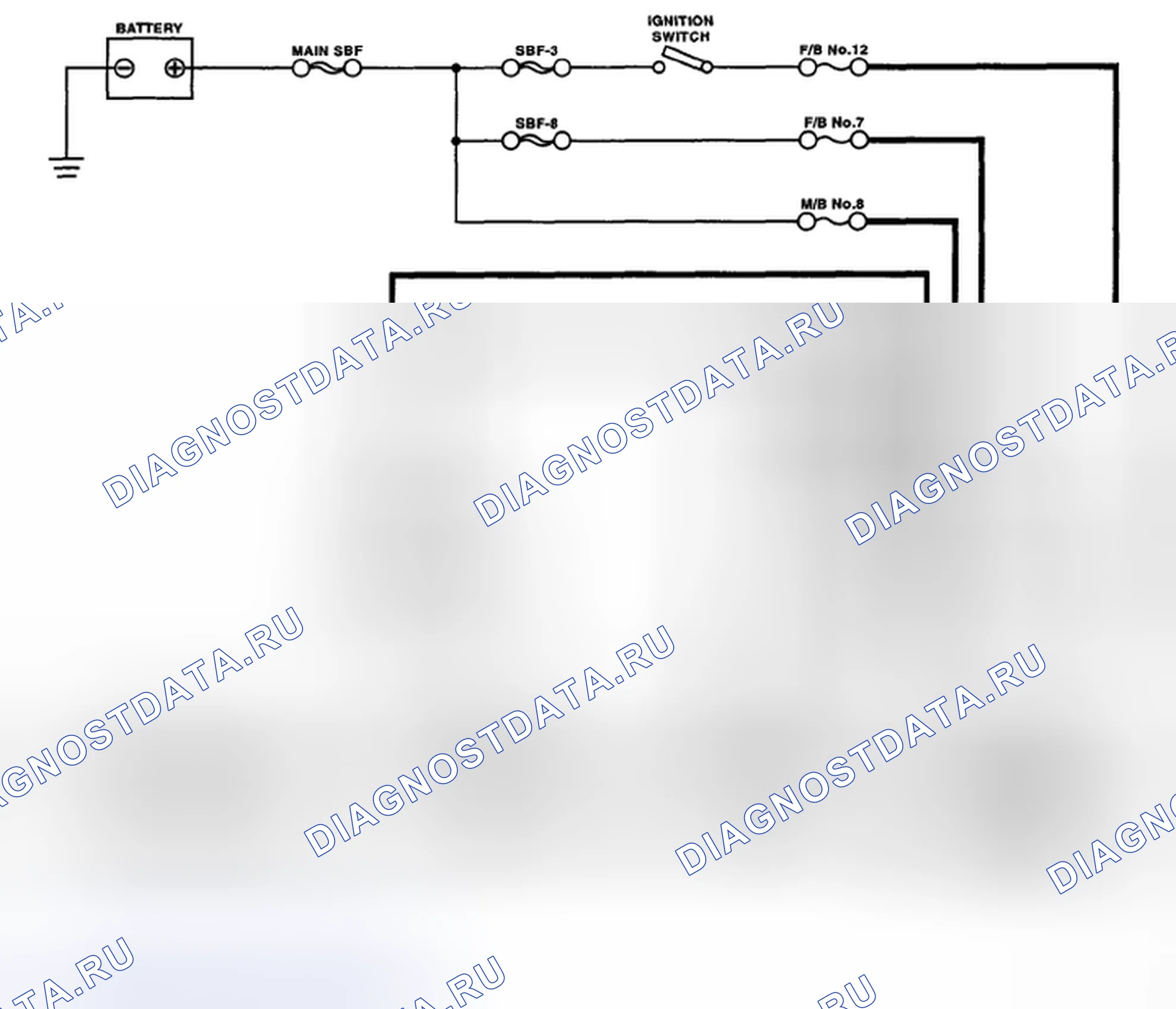 Рис. 9: электросхема. Subaru Outback BP рестайлинг