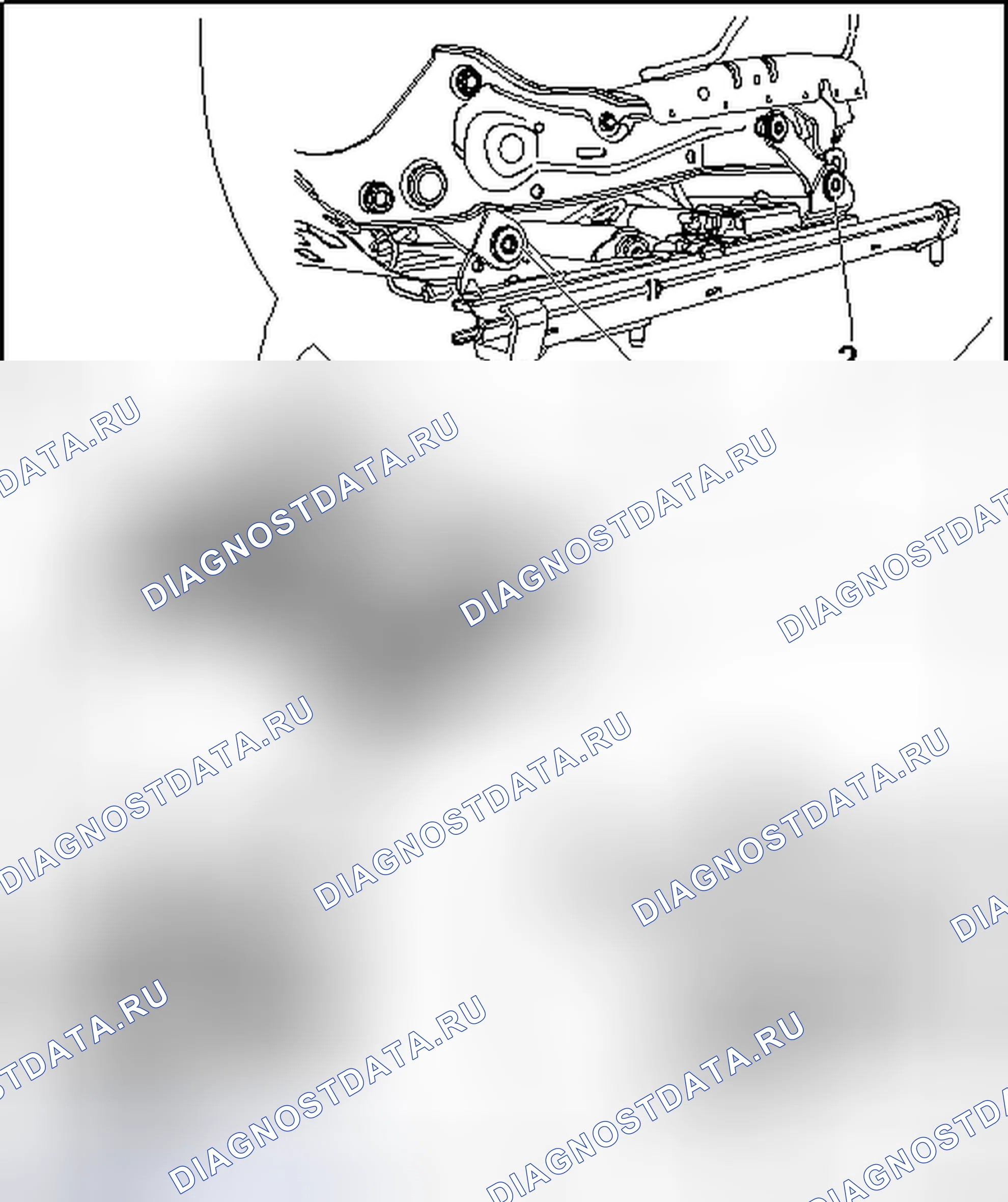 Рис. 71: БЛОК РЕГУЛИРОВКИ МОЩНОСТИ ВПЕРЕД / НАЗАД. Volkswagen Golf Mk6