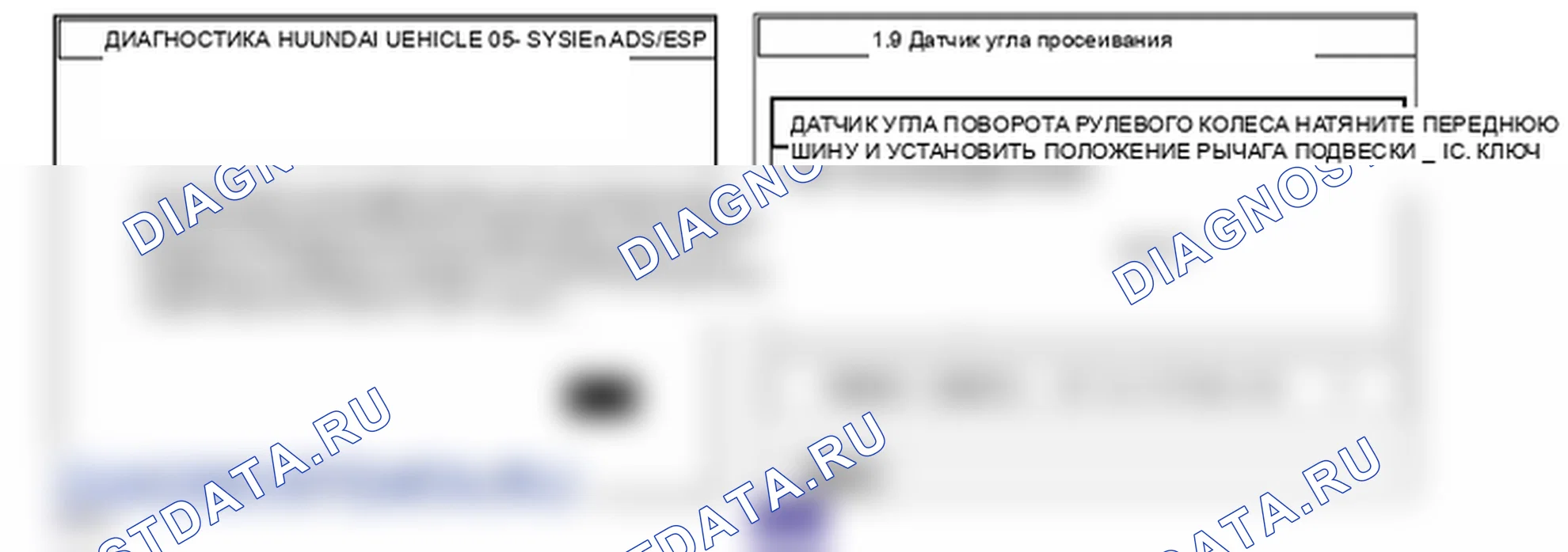 Данные диагностического сканера — C1260. Hyundai Santa Fe CM