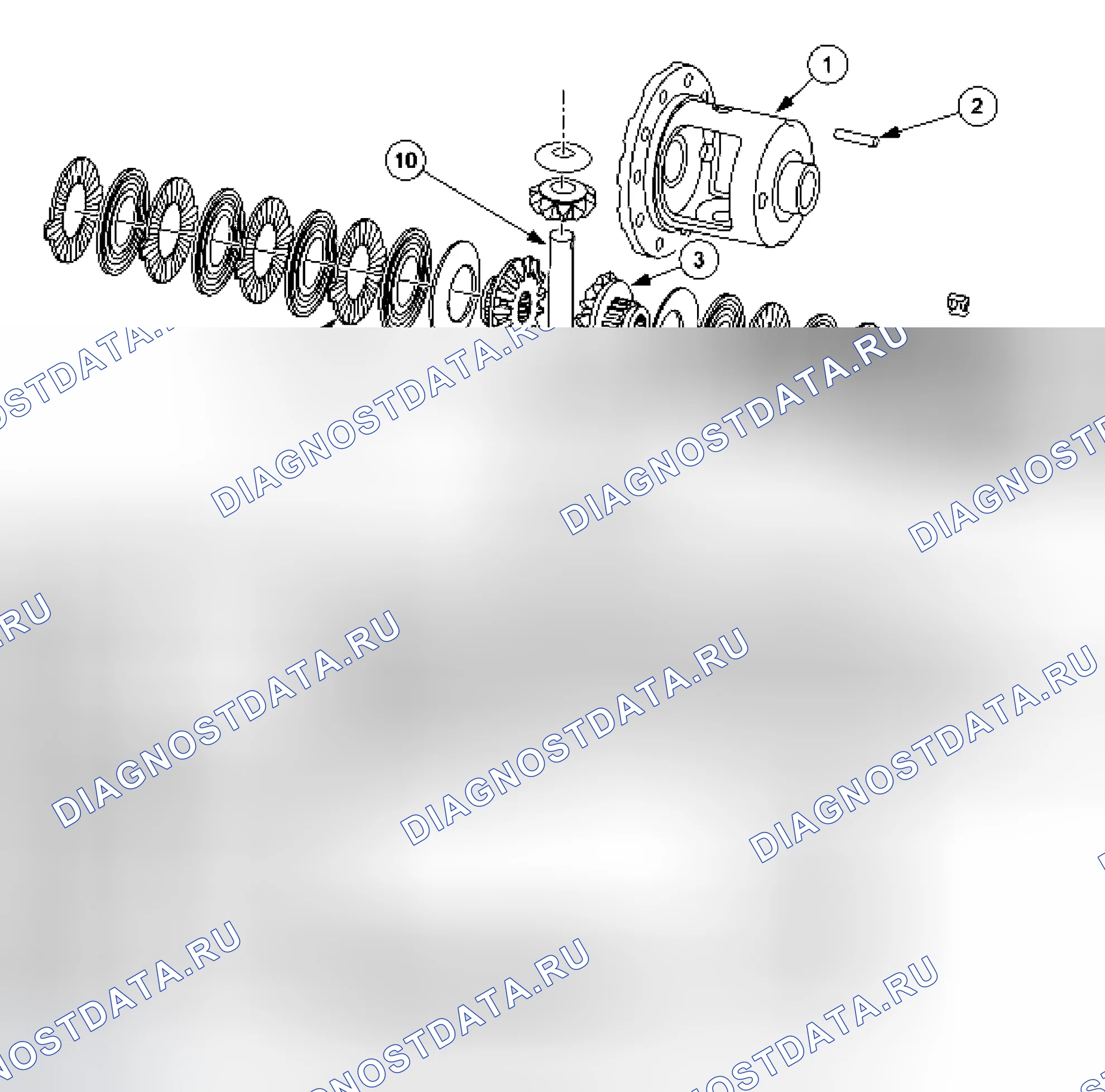Рис. 53: Дифференциал - Dana Limited-Slip. Ford Econoline E150 