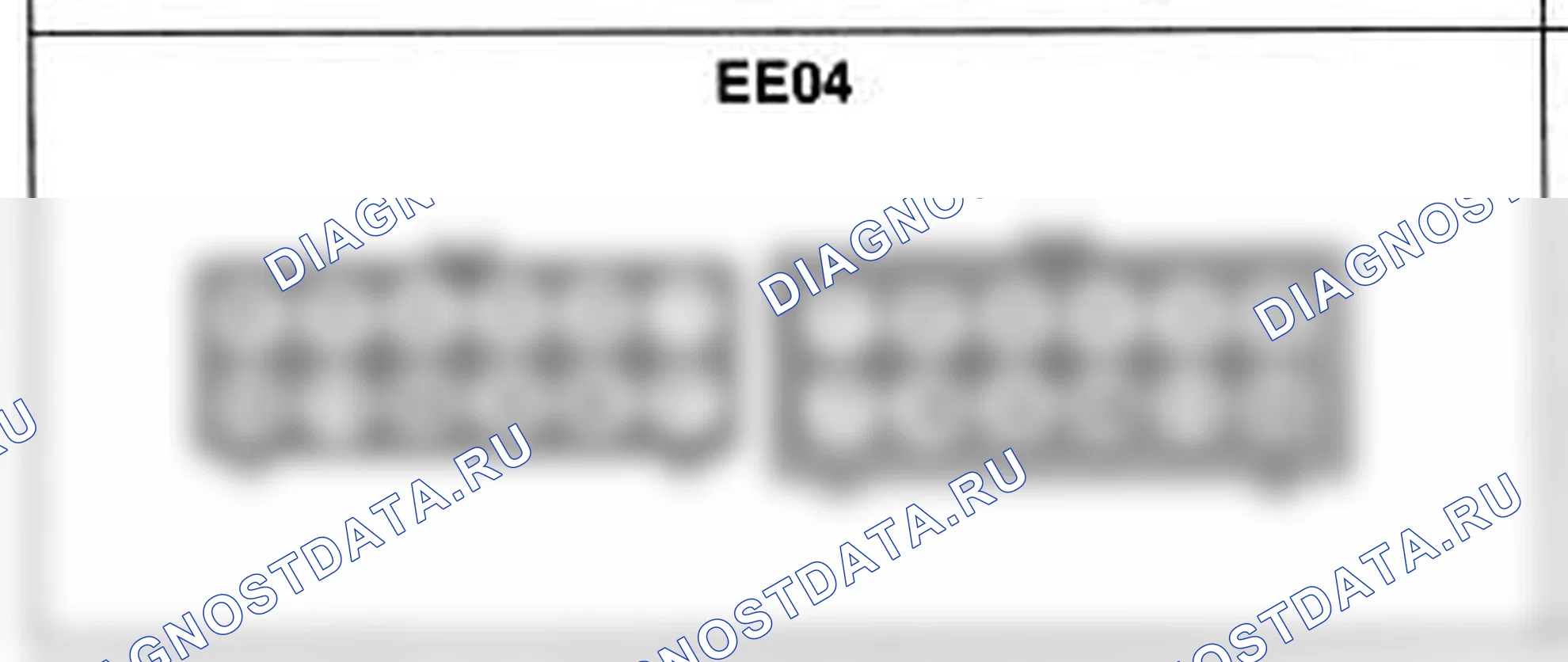 Распиновка разъёма EE04 — жгута двигателя. Hyundai Atos MX