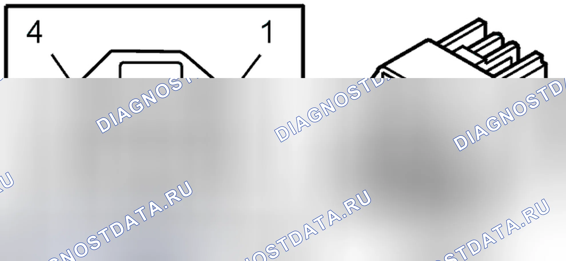 Рис. 28: 6-КОНТАКТНЫЙ РАЗЪЕМ. Volvo XC90 I рестайлинг