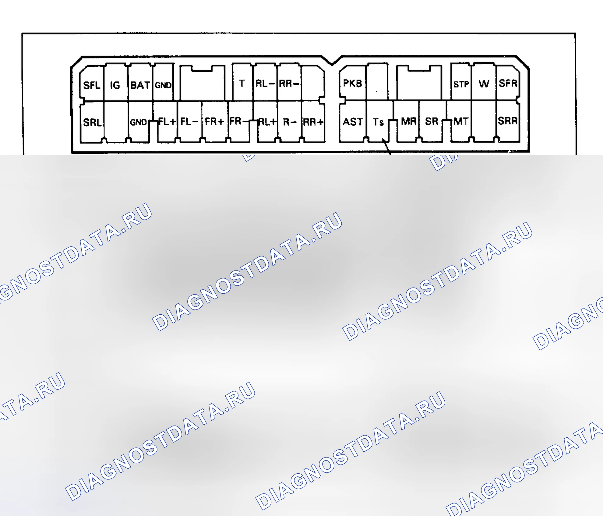Рис. 29: ПРОВЕРКА ЦЕПИ СИСТЕМЫ ABS С ПОДКЛЮЧЕННЫМ КОМПЬЮТЕРОМ ABS. Toyota Celica T160
