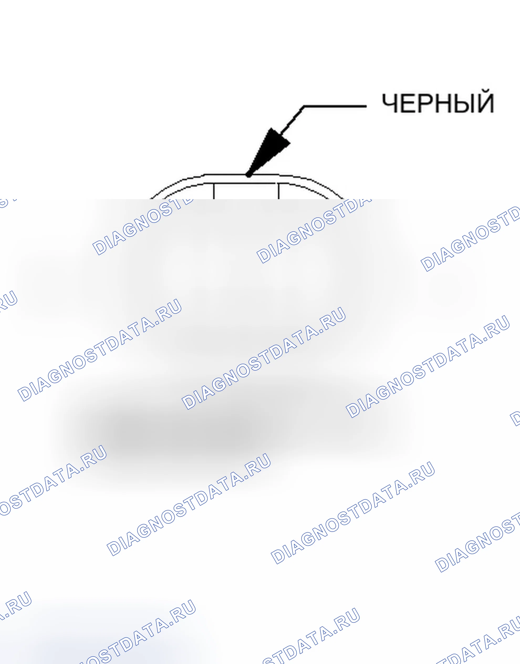 Рис. 57: Вид с торца разъема датчика температуры испарителя. Chrysler Pacifica CS