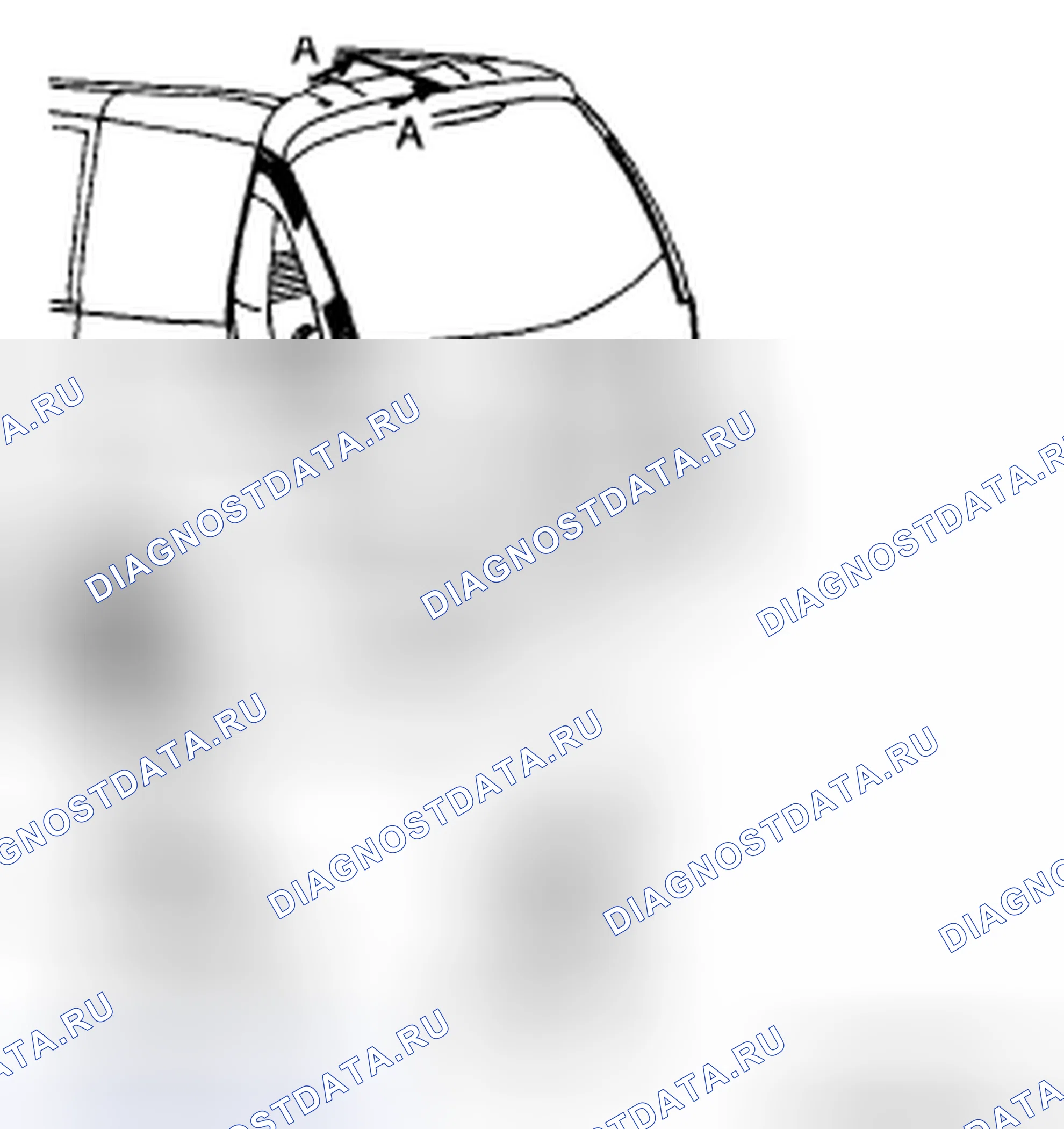 Рис. 48: РЕГУЛИРОВКА дверь багажника. Mazda 5 I рестайлинг