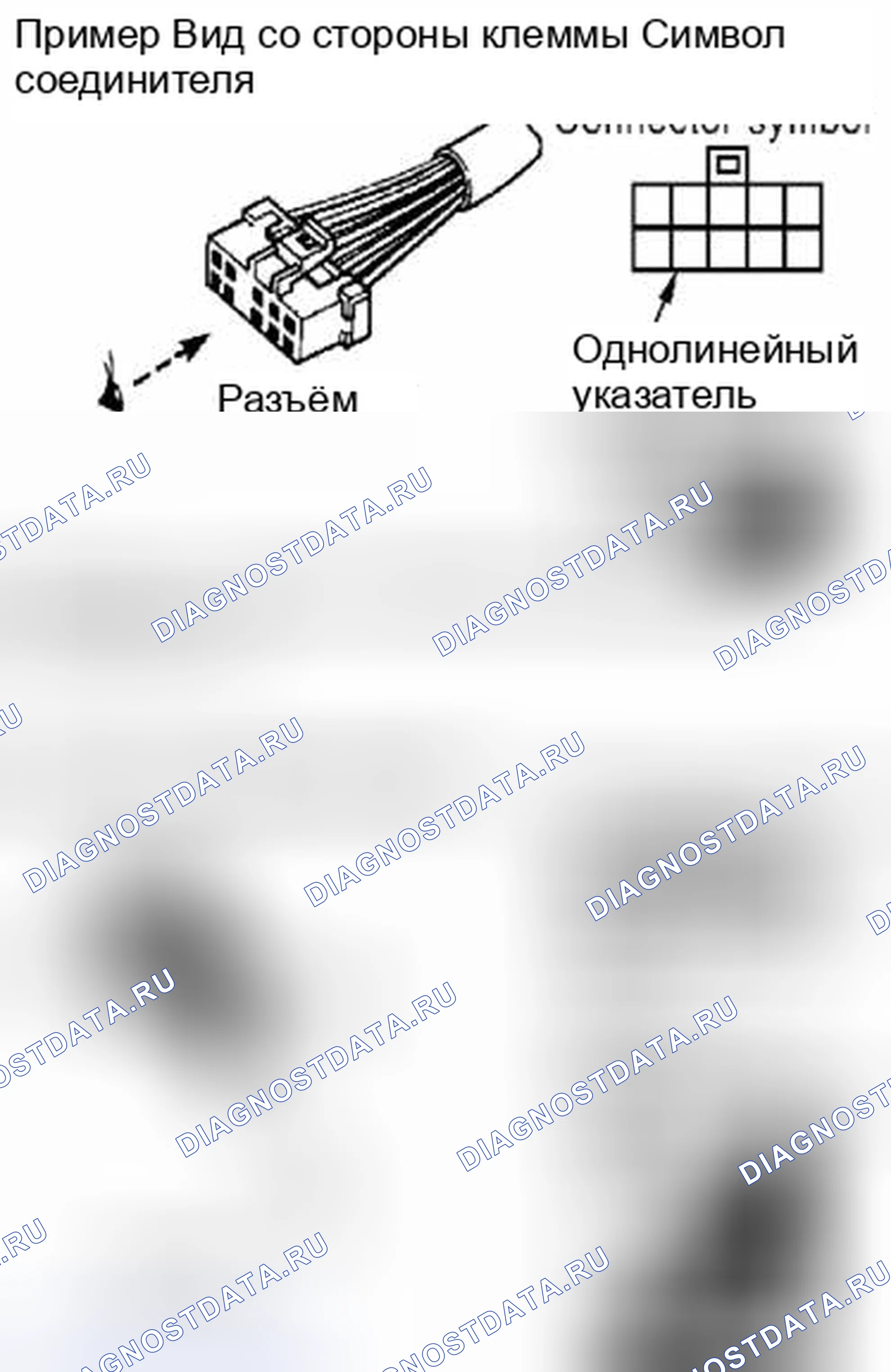 Рис. 35: ОБОЗНАЧЕНИЯ РАЗЪЕМОВ. Suzuki Equator I