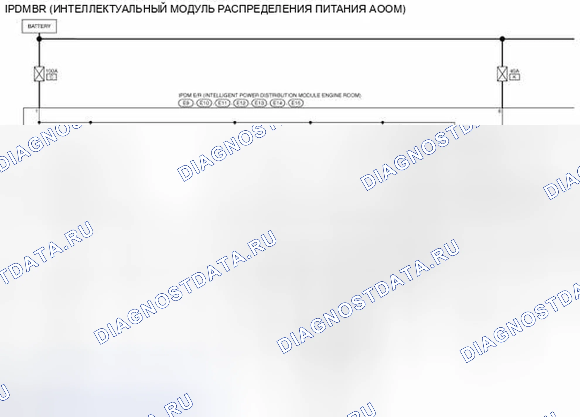 Рис. 95: электросхема - IPDM E / R. Nissan Rogue I рестайлинг