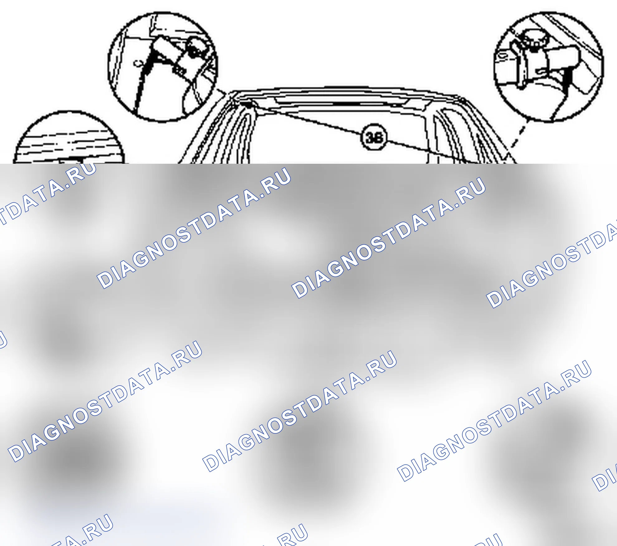 Схема обмера кузова. Opel Vectra C