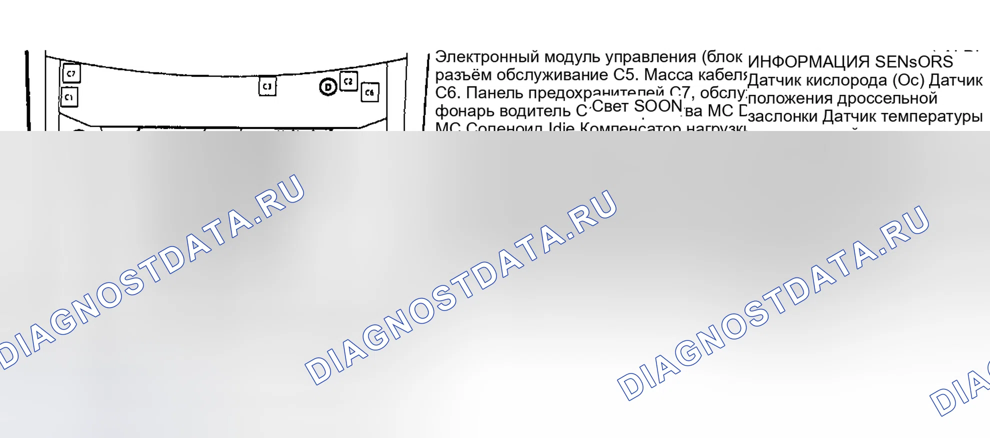 Рис. 124: РАСПОЛОЖЕНИЕ КОМПОНЕНТОВ. Oldsmobile Toronado Trofeo I