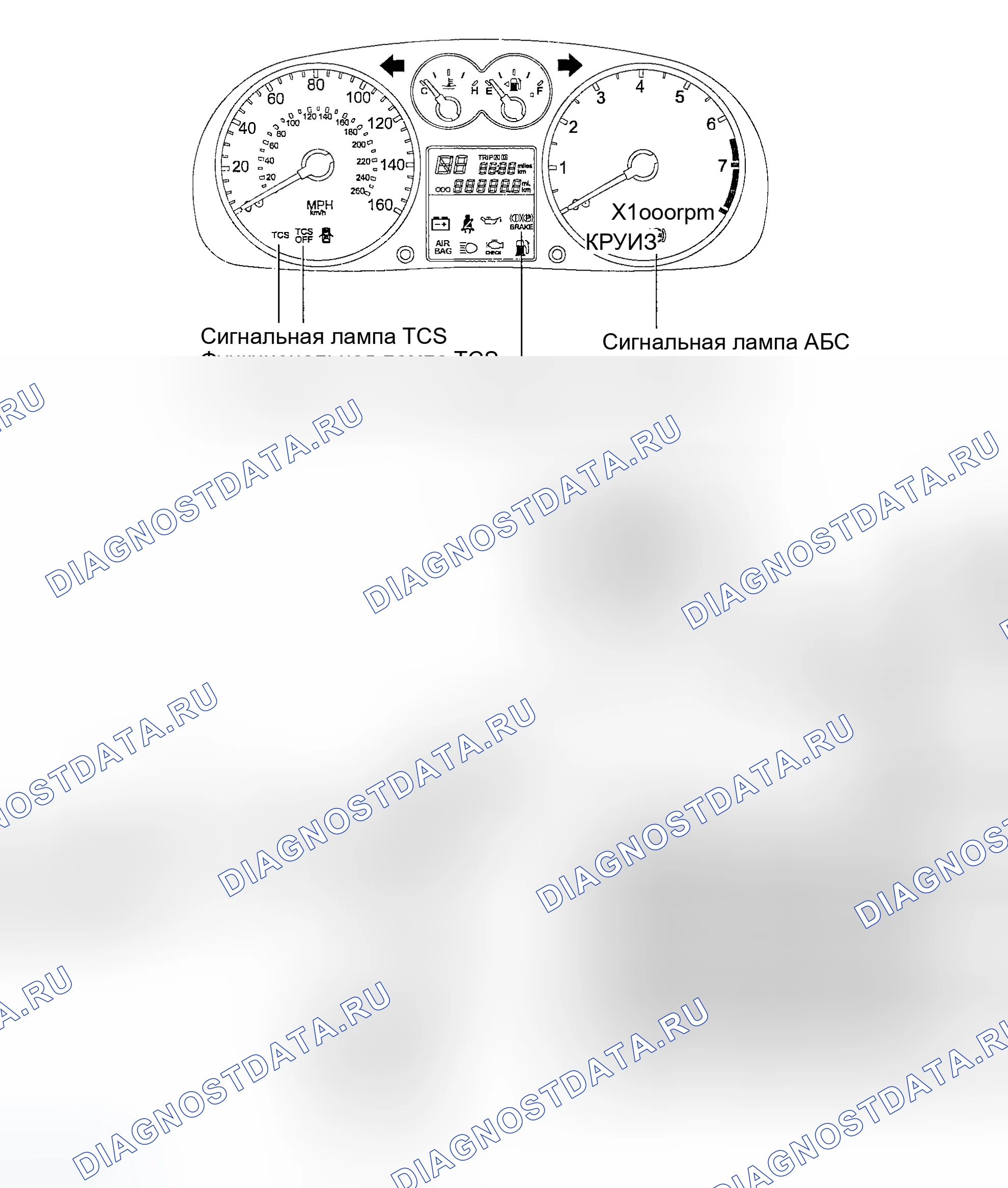 Рис. 1: КОМПОНЕНТЫ. Hyundai Tiburon II
